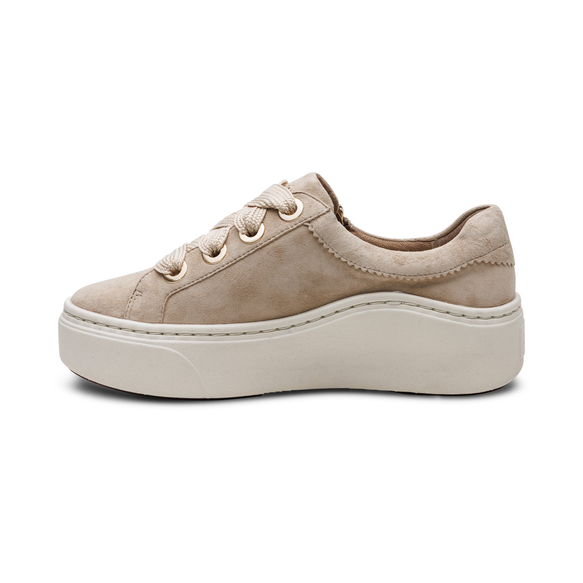 Aubrey Arch Support Platform Sneaker Left Angle #color_sand