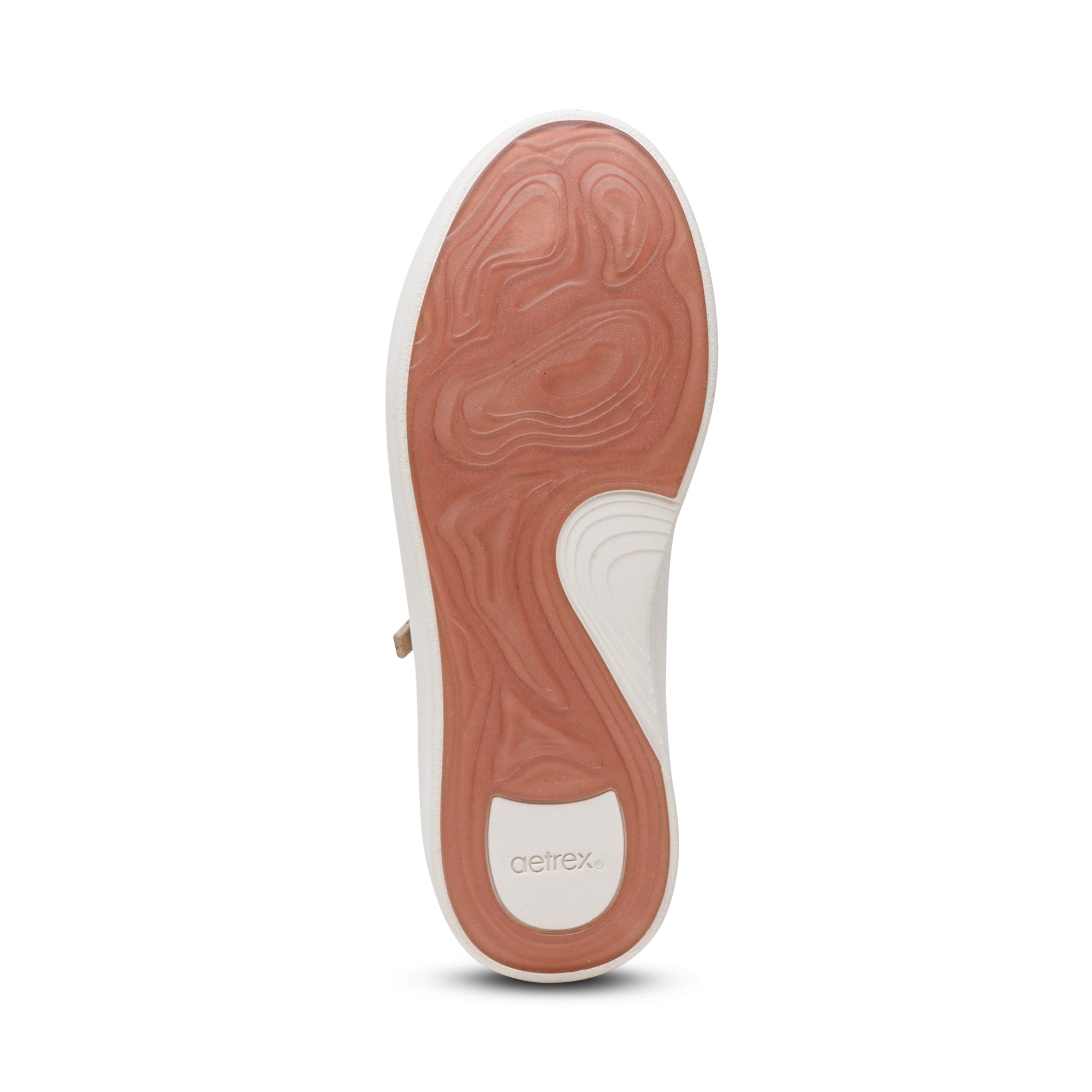 Aubrey Arch Support Platform Sneaker Bottom Angle #color_sand