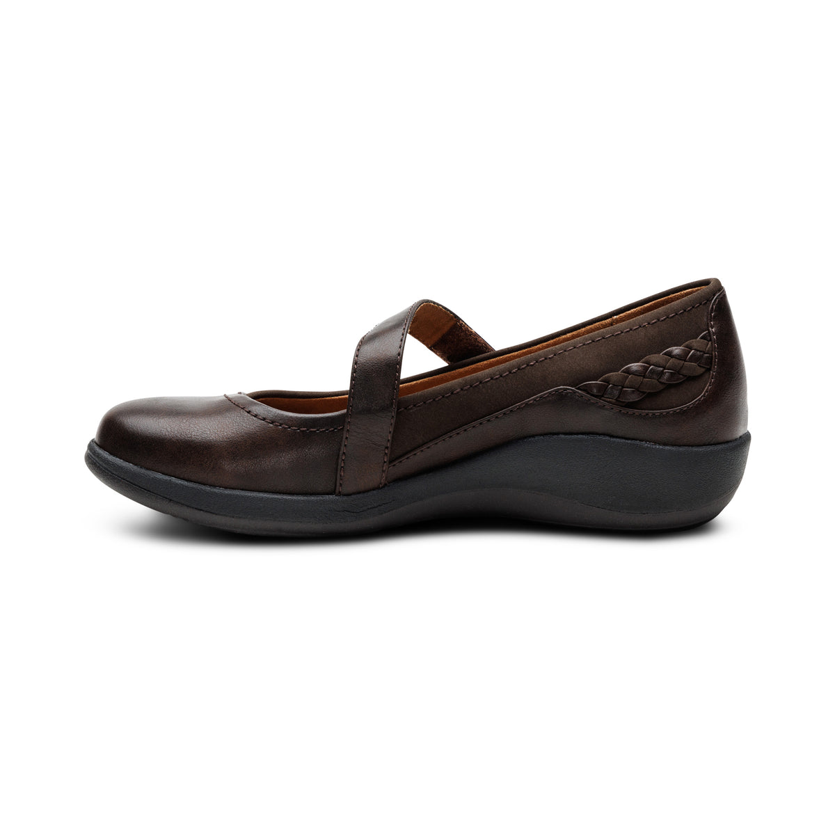 Della Mary Jane Left Angle #color_dark brown