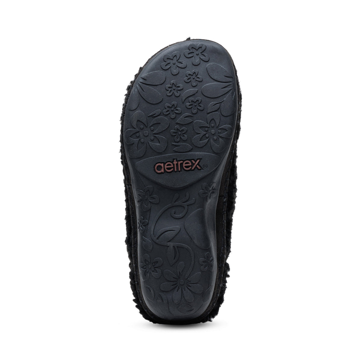 Malina Arch Support Slipper Bottom Angle #color_black