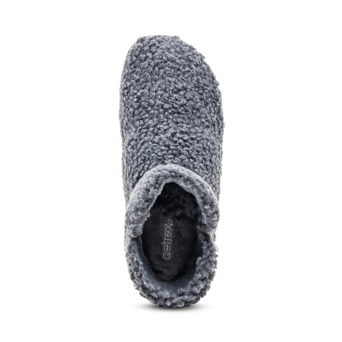 Malina Arch Support Slipper Top Angle #color_charcoal