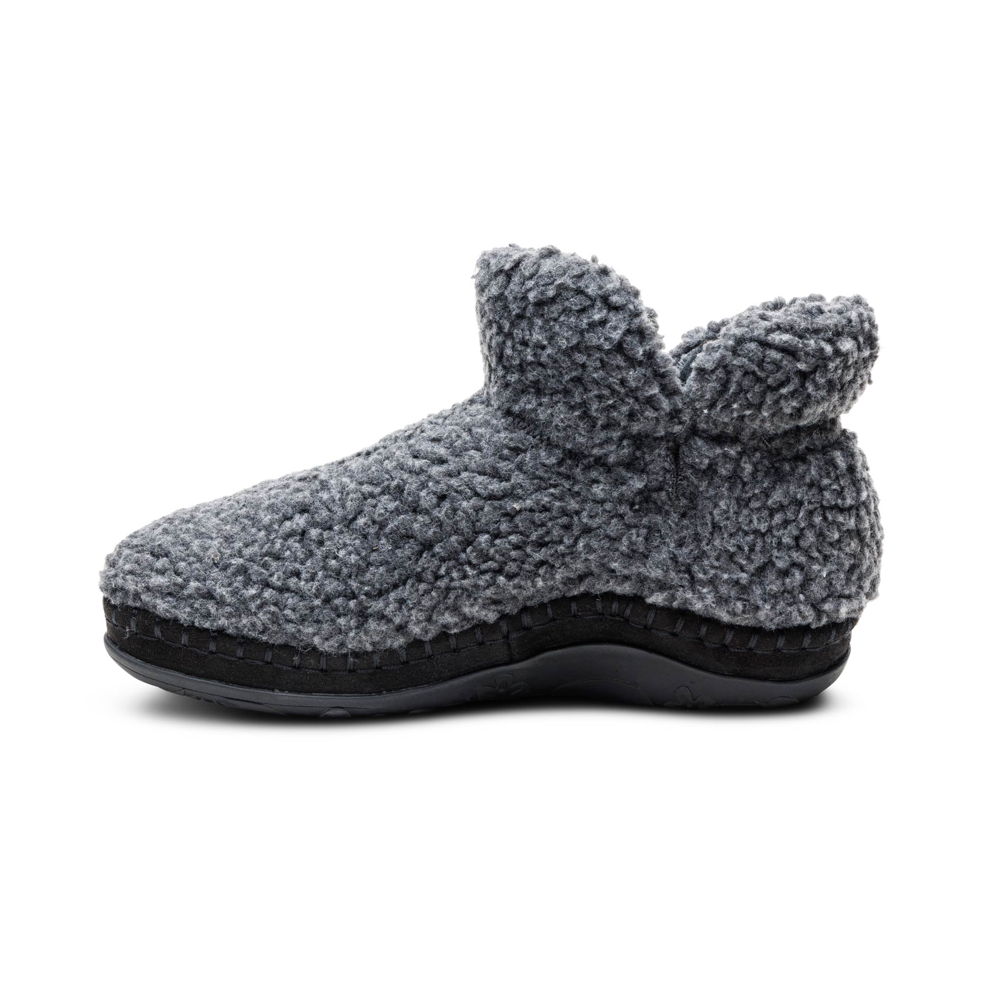 Malina Arch Support Slipper Left Angle #color_charcoal