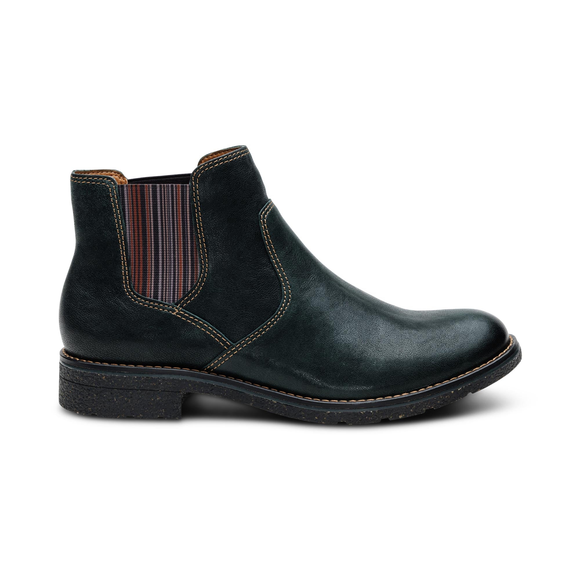 Kaylee Arch Support Chelsea Boot Right Angle #color_dark green
