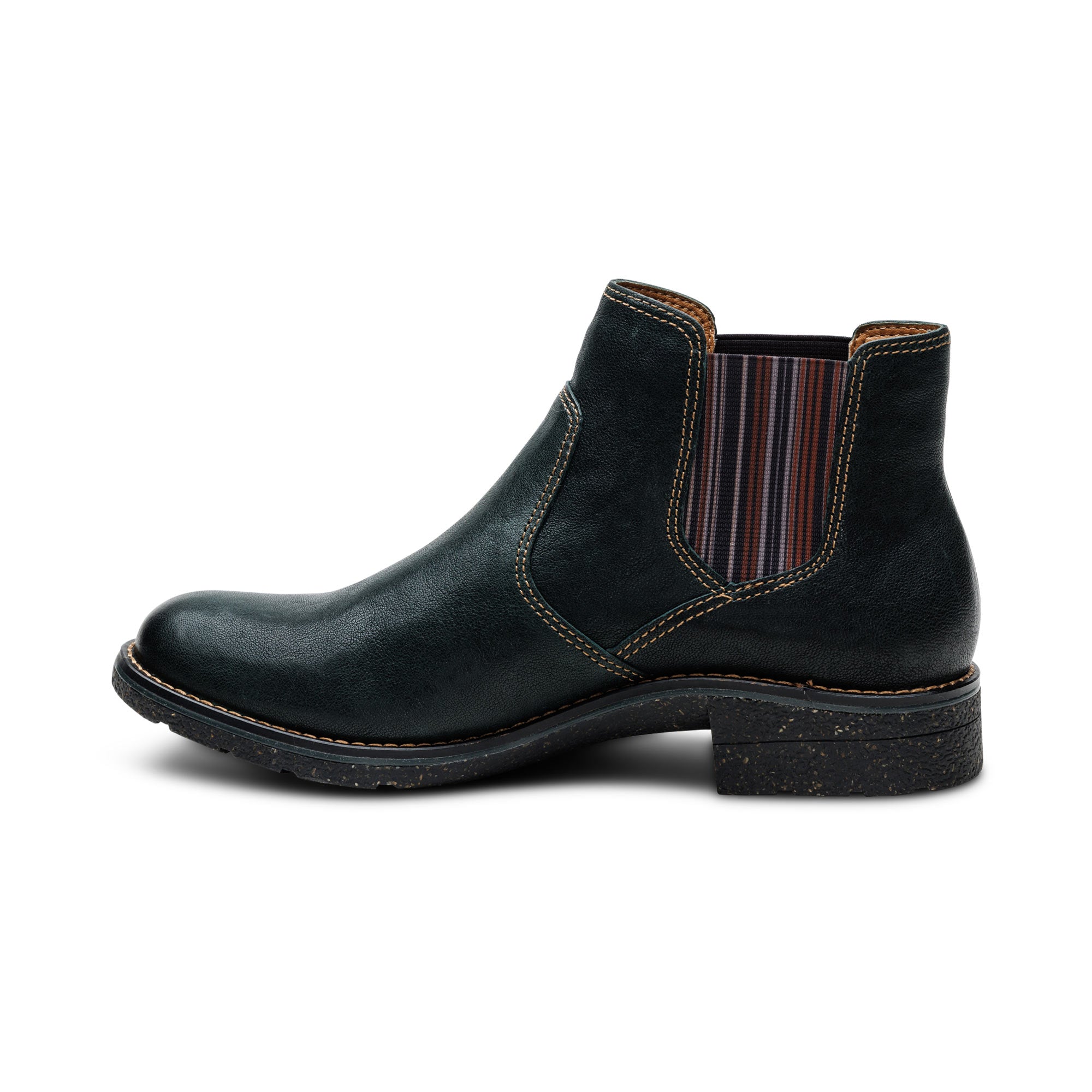Kaylee Arch Support Chelsea Boot Left Angle #color_dark green