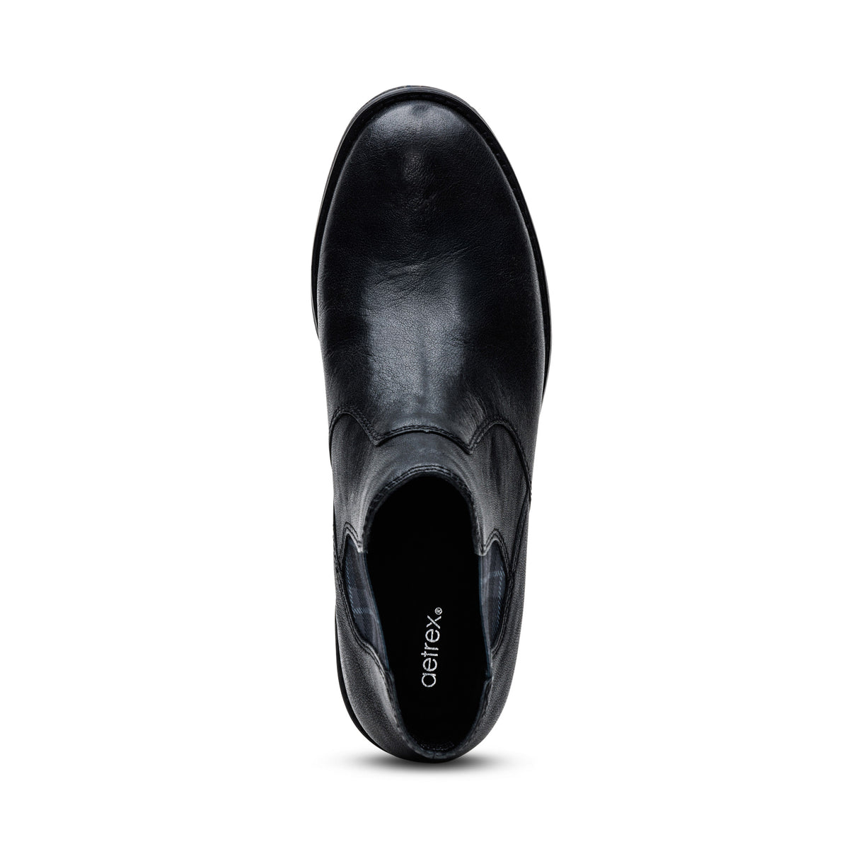Kaylee Arch Support Chelsea Boot Top Angle #color_black