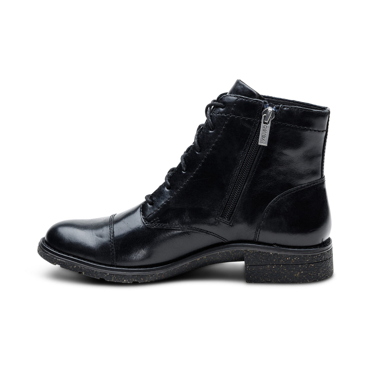 Juliet Lace-Up Boot Left Angle #color_black