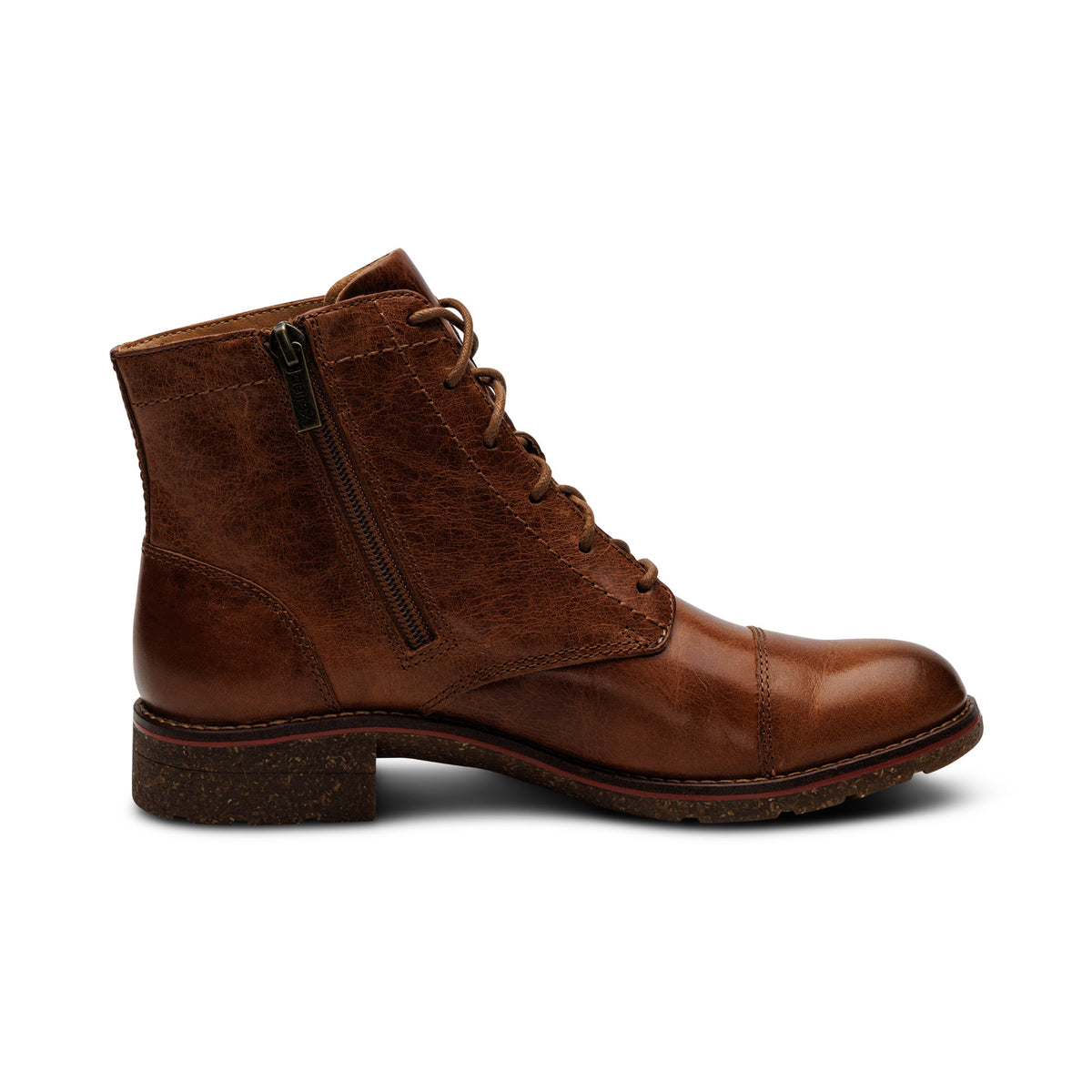 Juliet Lace-Up Boot Right Angle #color_cognac