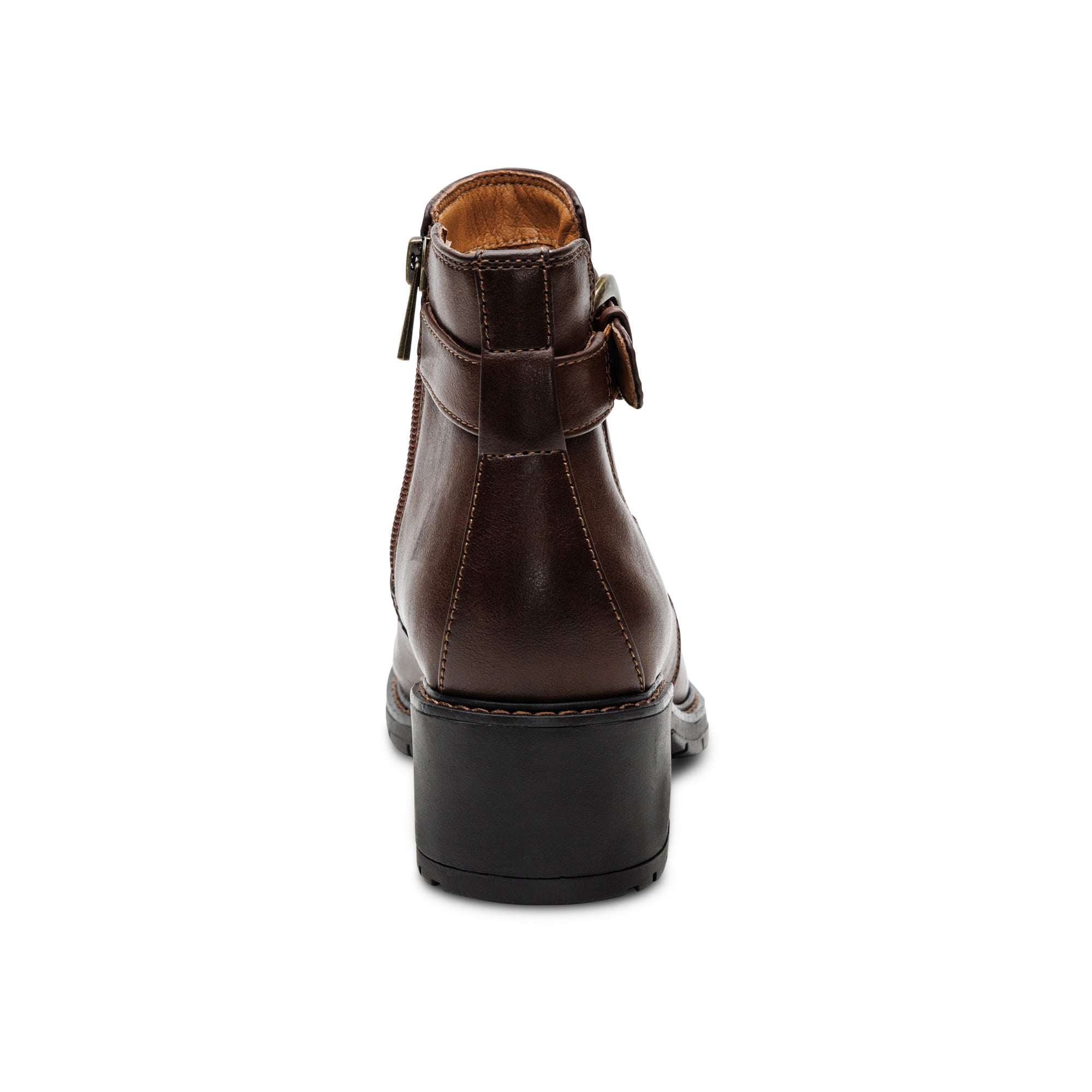 Layla Size Zip Boot #color_dark brown