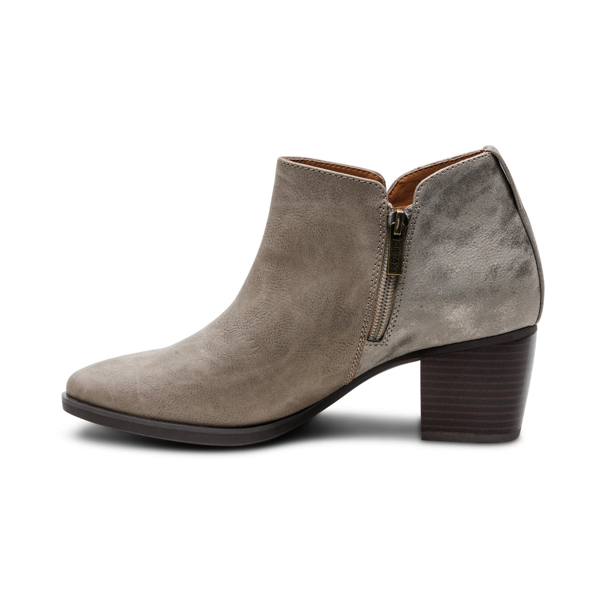Victoria Short Bootie Left Angle #color_taupe