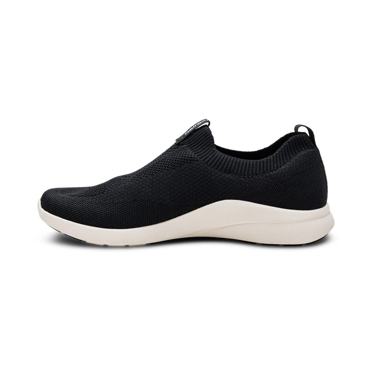 Felicity Knit Slip-On Sneaker Left Angle #color_black