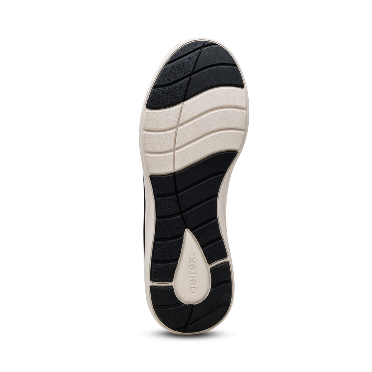 Felicity Knit Slip-On Sneaker Bottom Angle #color_black