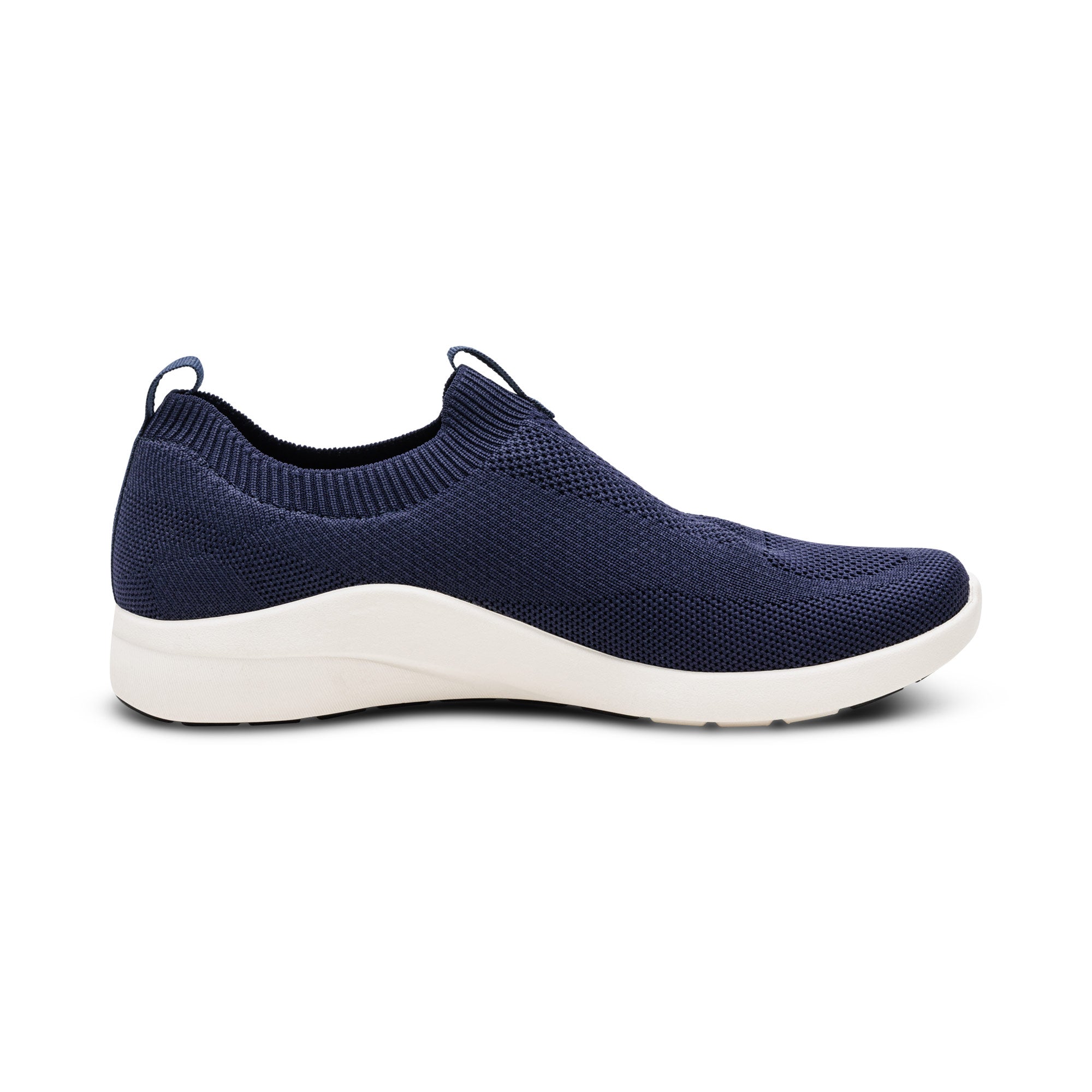 Felicity Knit Slip-On Sneaker Right Angle #color_navy