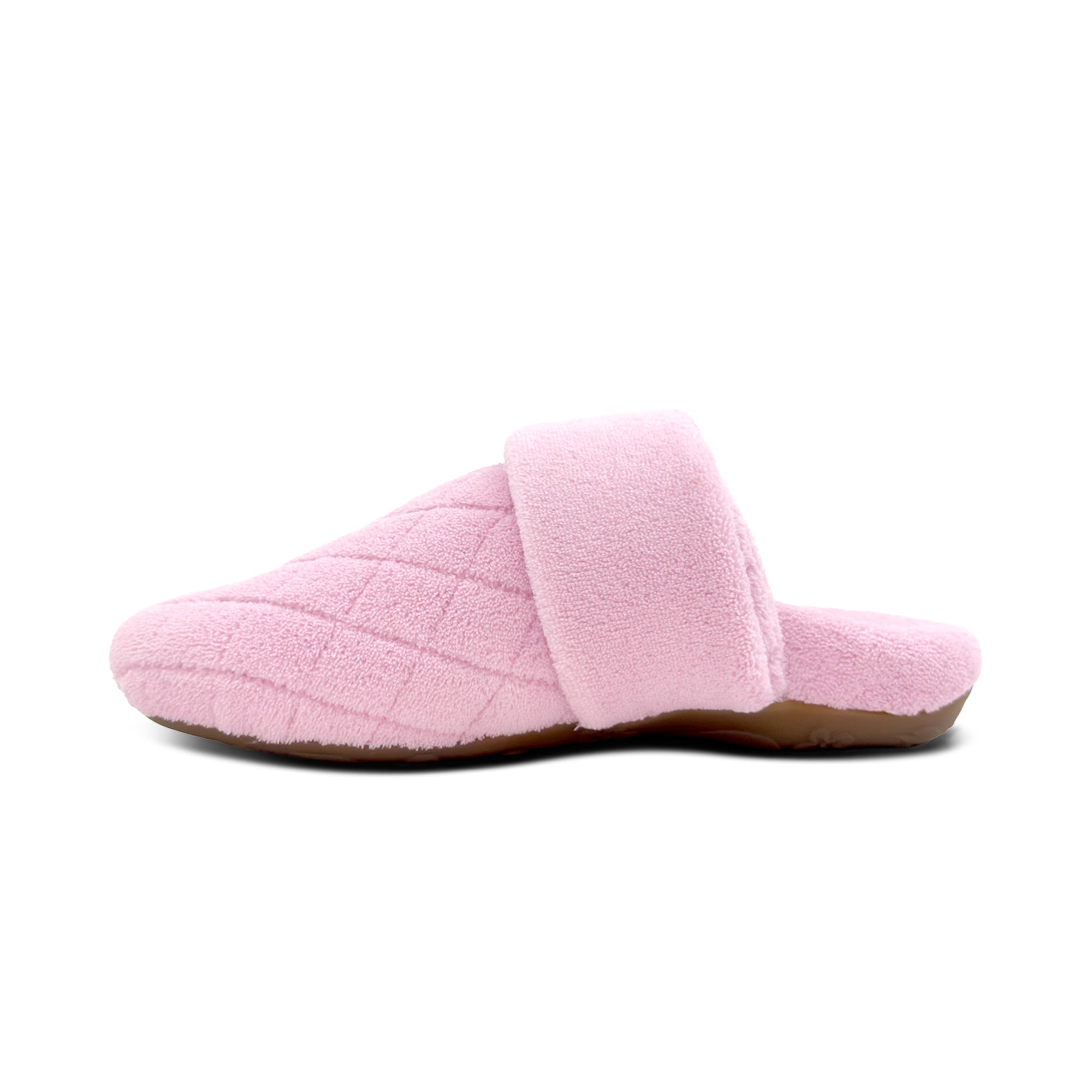 Maya Closed Toe Slipper Left Angle #color_pink