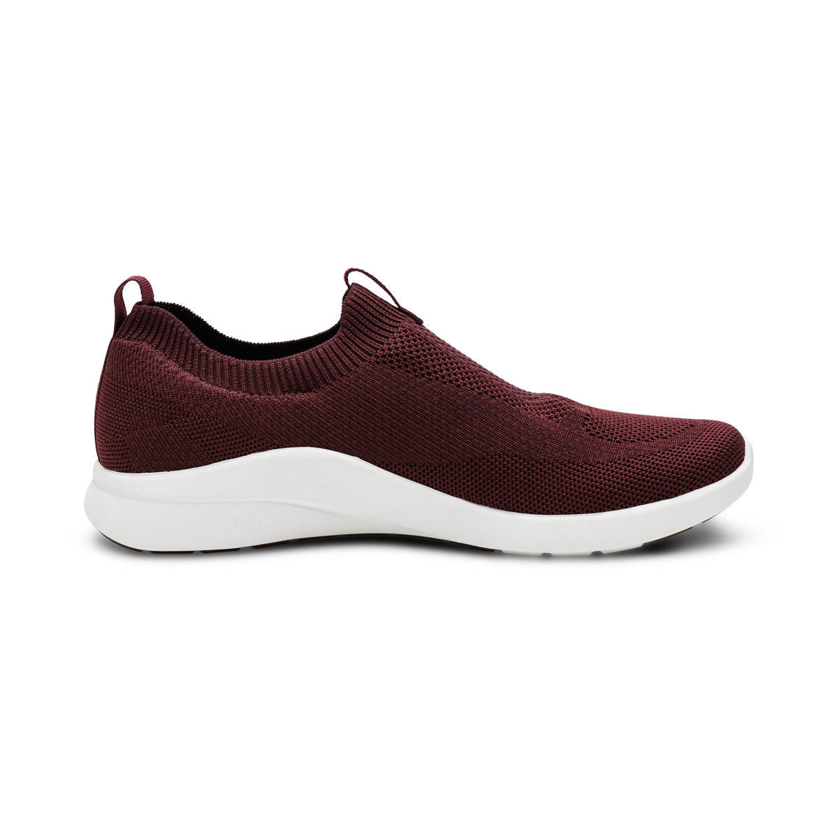 Felicity Knit Slip-On Sneaker Right Angle #color_burgundy