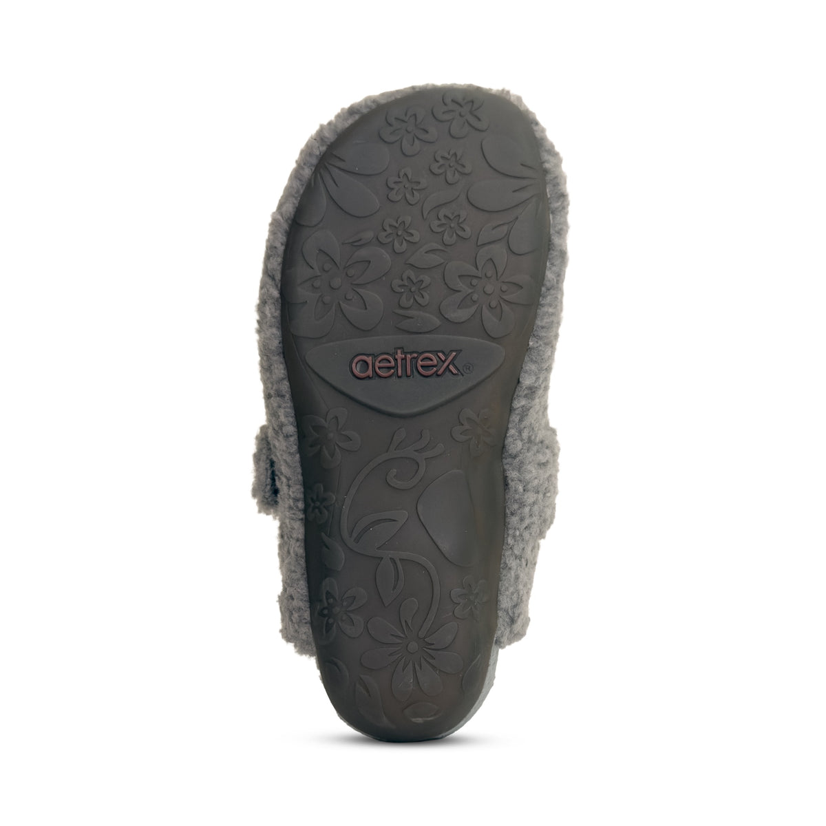 Mia Arch Support Slipper bottom Angle #color_charcoal