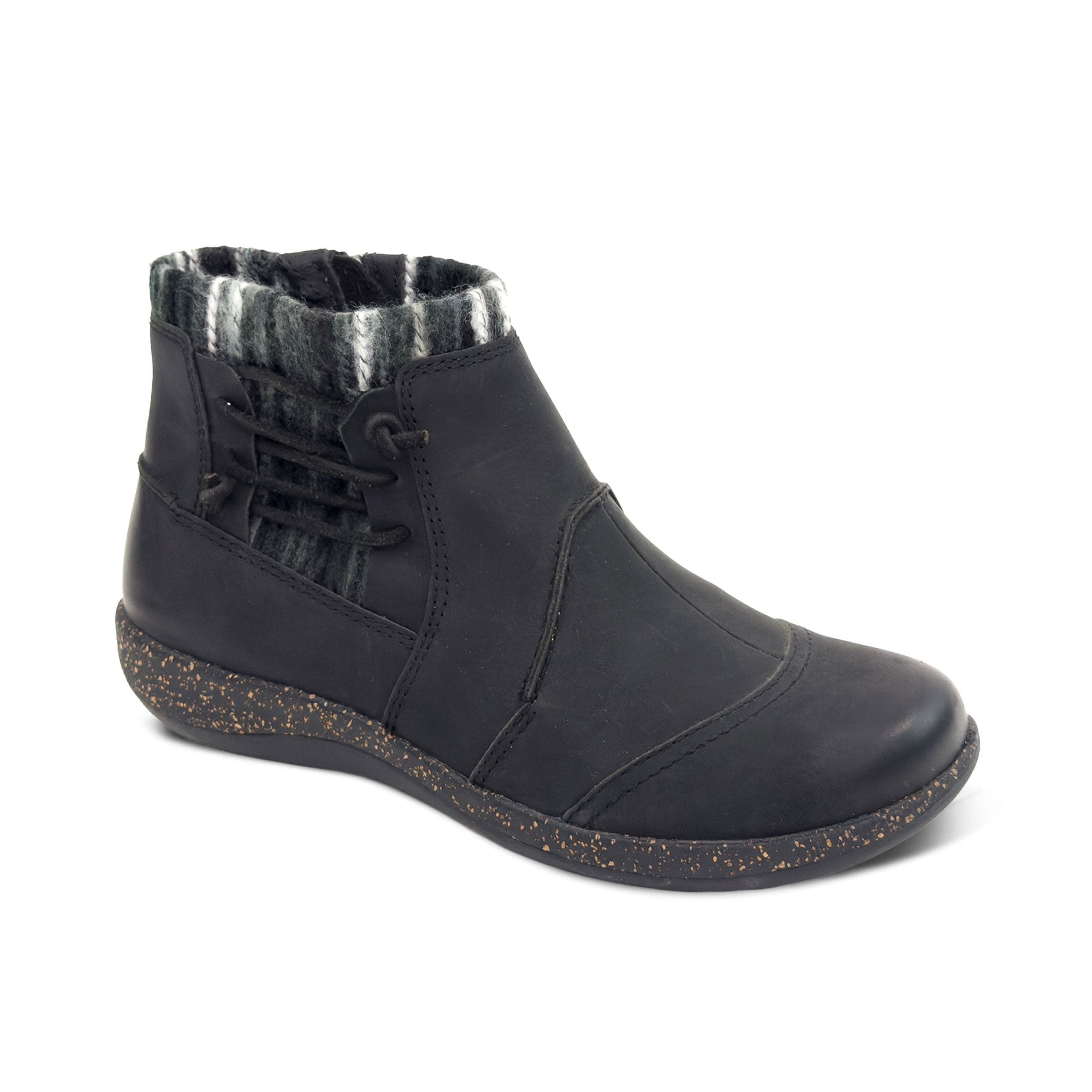 Cammie Arch Support Sweater Boot Black – aetrex