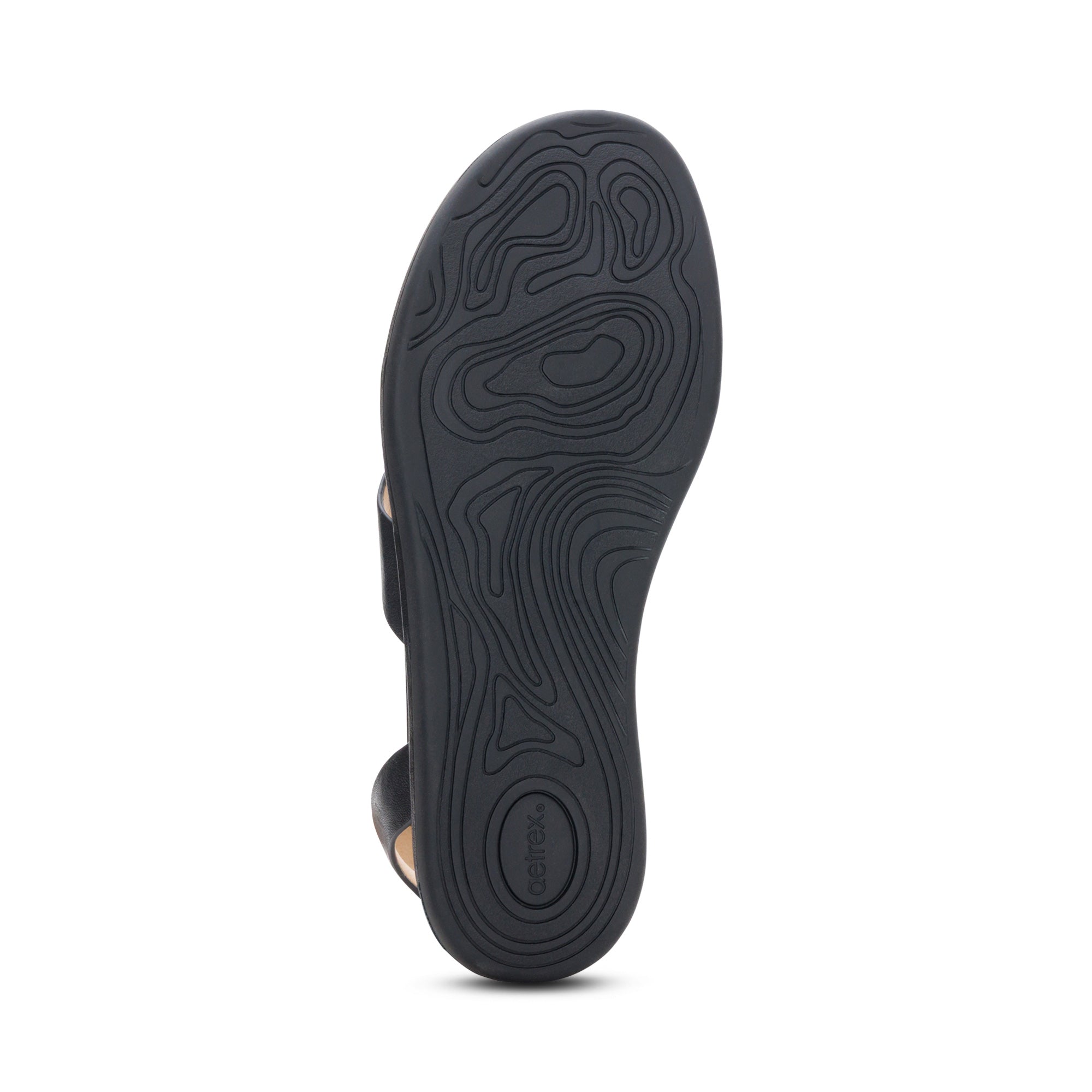 Kendall Arch Support Thong Sandal #color_black