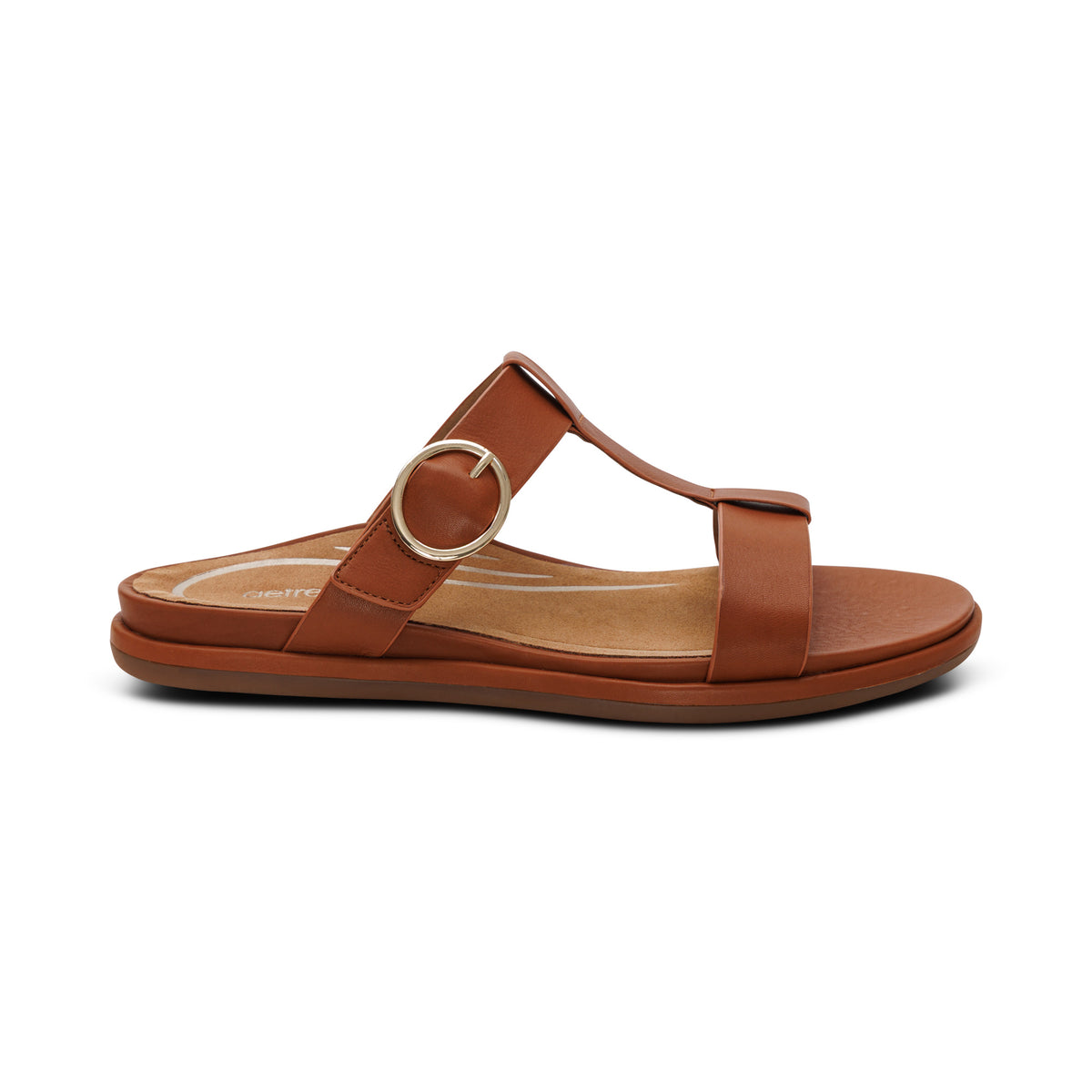 Blaire Adjustable Slide Sandal Right Angle #color_ginger
