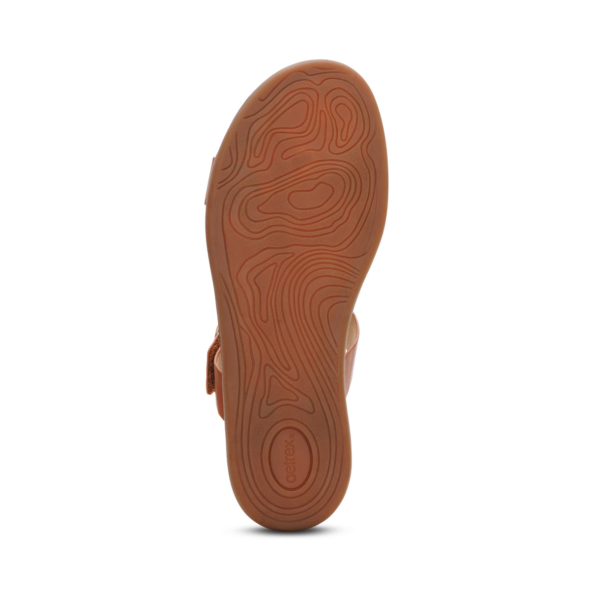 Blaire Adjustable Slide Sandal Bottom Angle #color_ginger