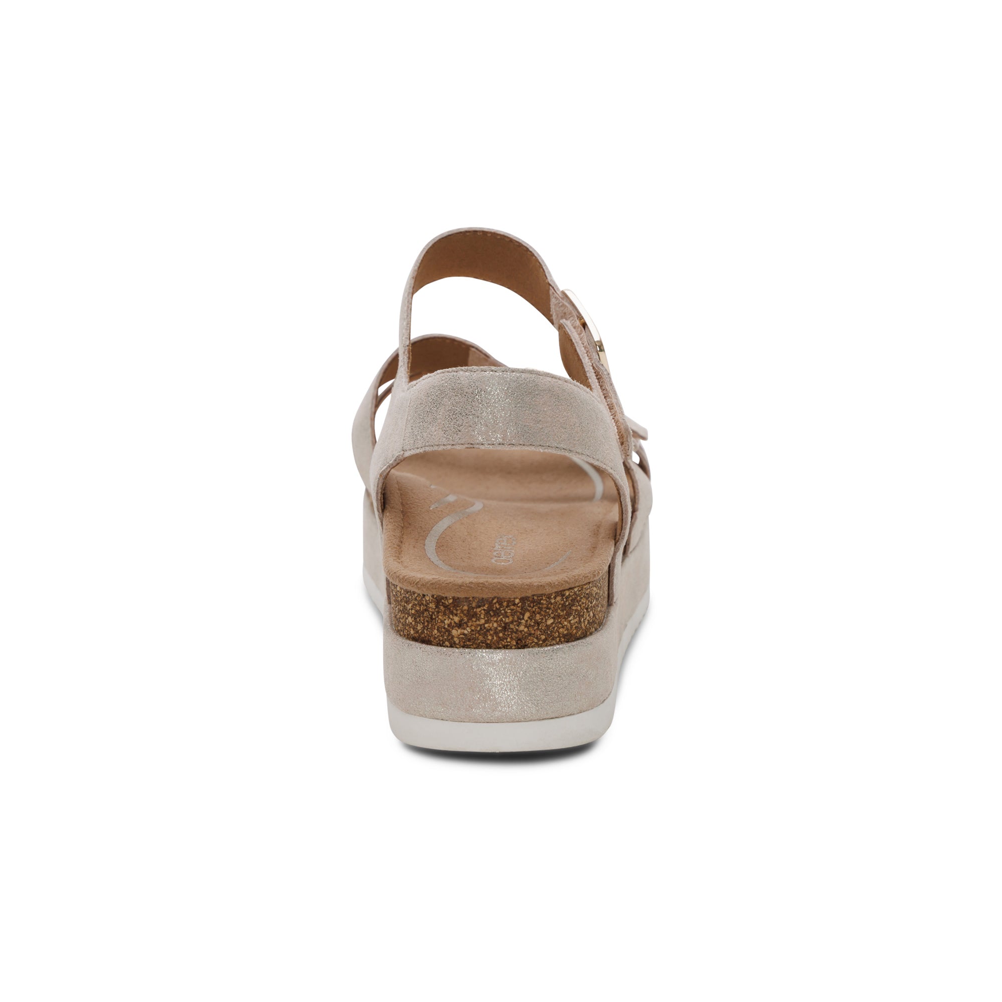 Aria Adjustable Double Band Sandal Rear Angle #color_champagne