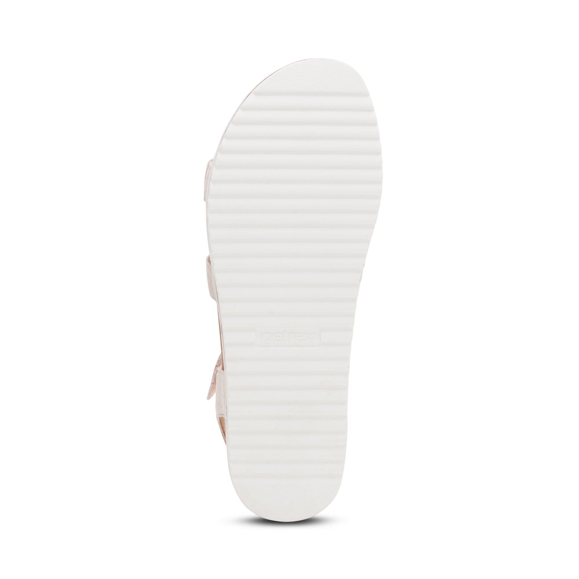 Aria Adjustable Double Band Sandal Bottom Angle #color_champagne