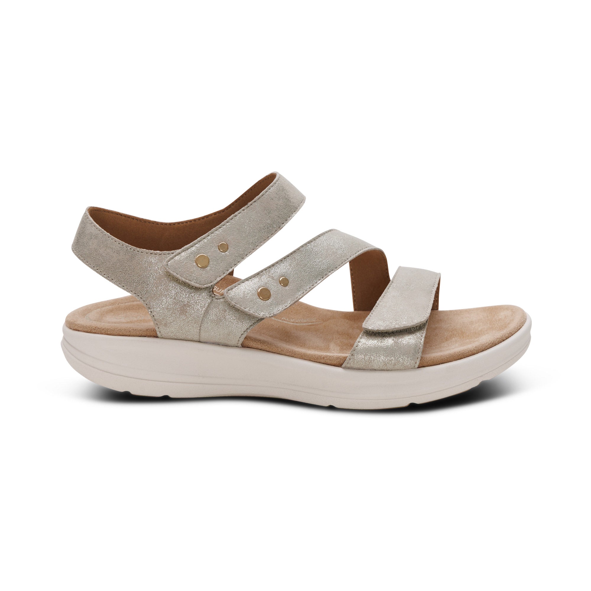 Savannah Adjustable Quarter Strap Sandal #color_champagne