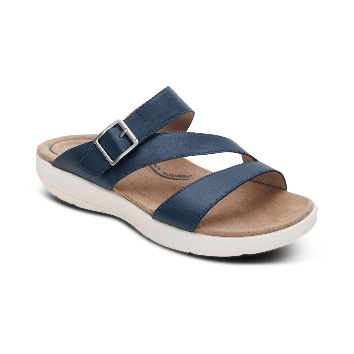 Jenny Adjustable Slide Sandal Catalog Angle #color_navy