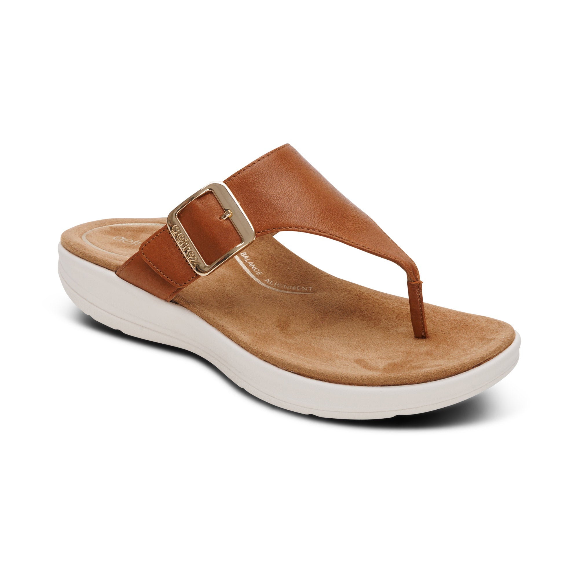Donna Adjustable Thong Sandal #color_cognac