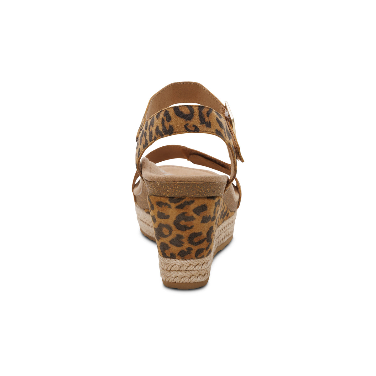 Sydney Quarter Strap Espadrille Wedge Rear Angle #color_leopard
