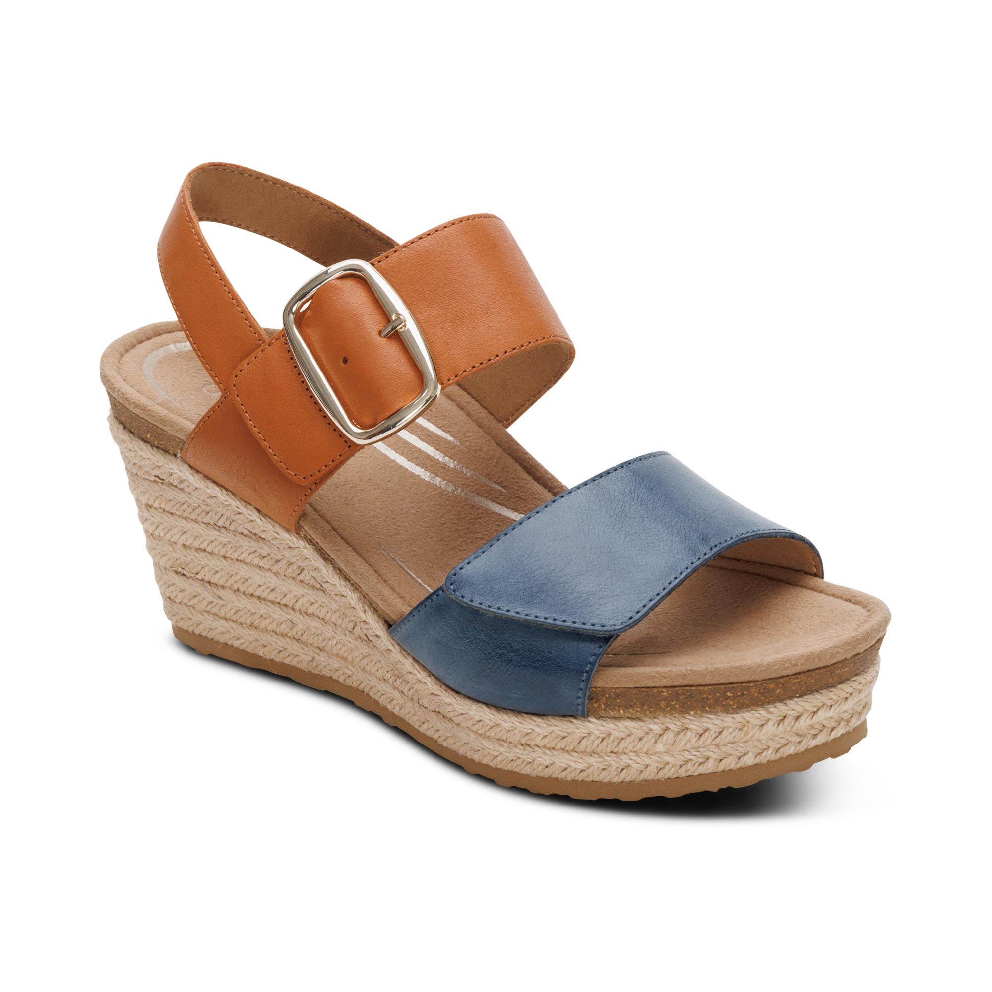 Ashley Arch Support Wedge #color_hazy blue multi