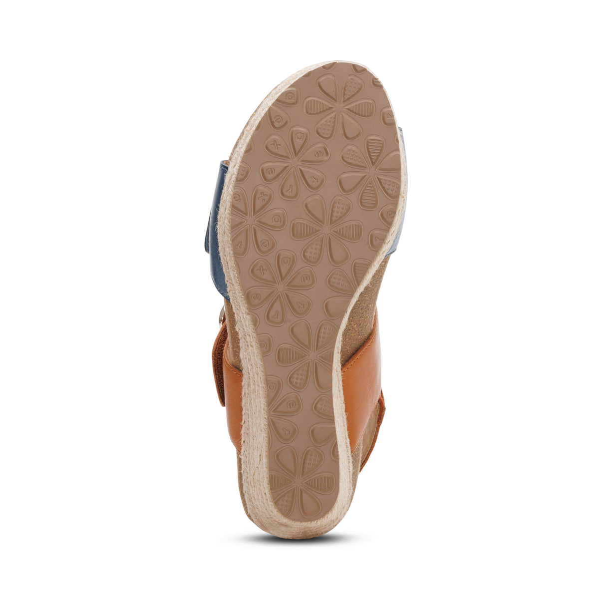 Ashley Arch Support Wedge Bottom Angle #color_hazy blue multi