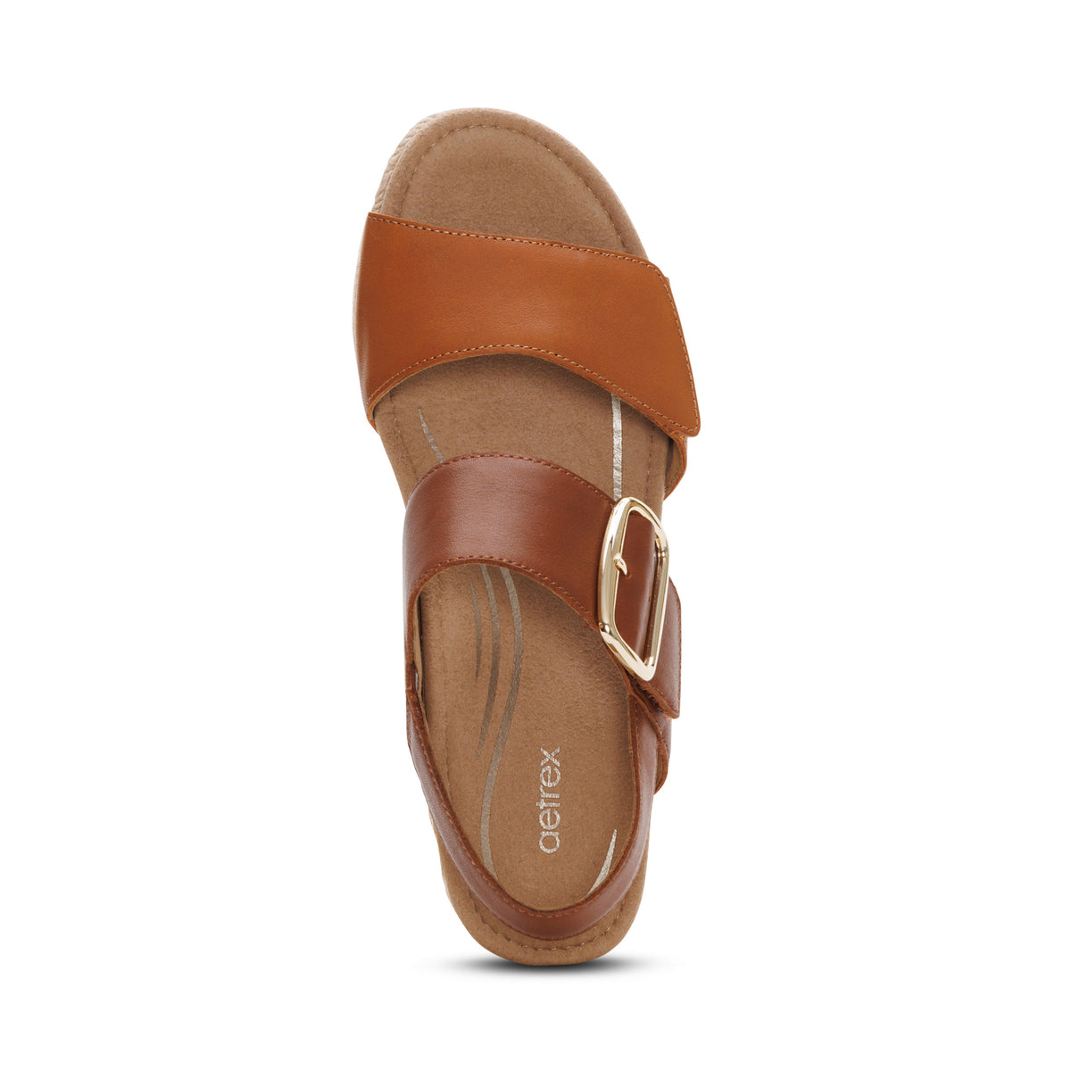 Ashley Arch Support Wedge Top Angle #color_coffee multi