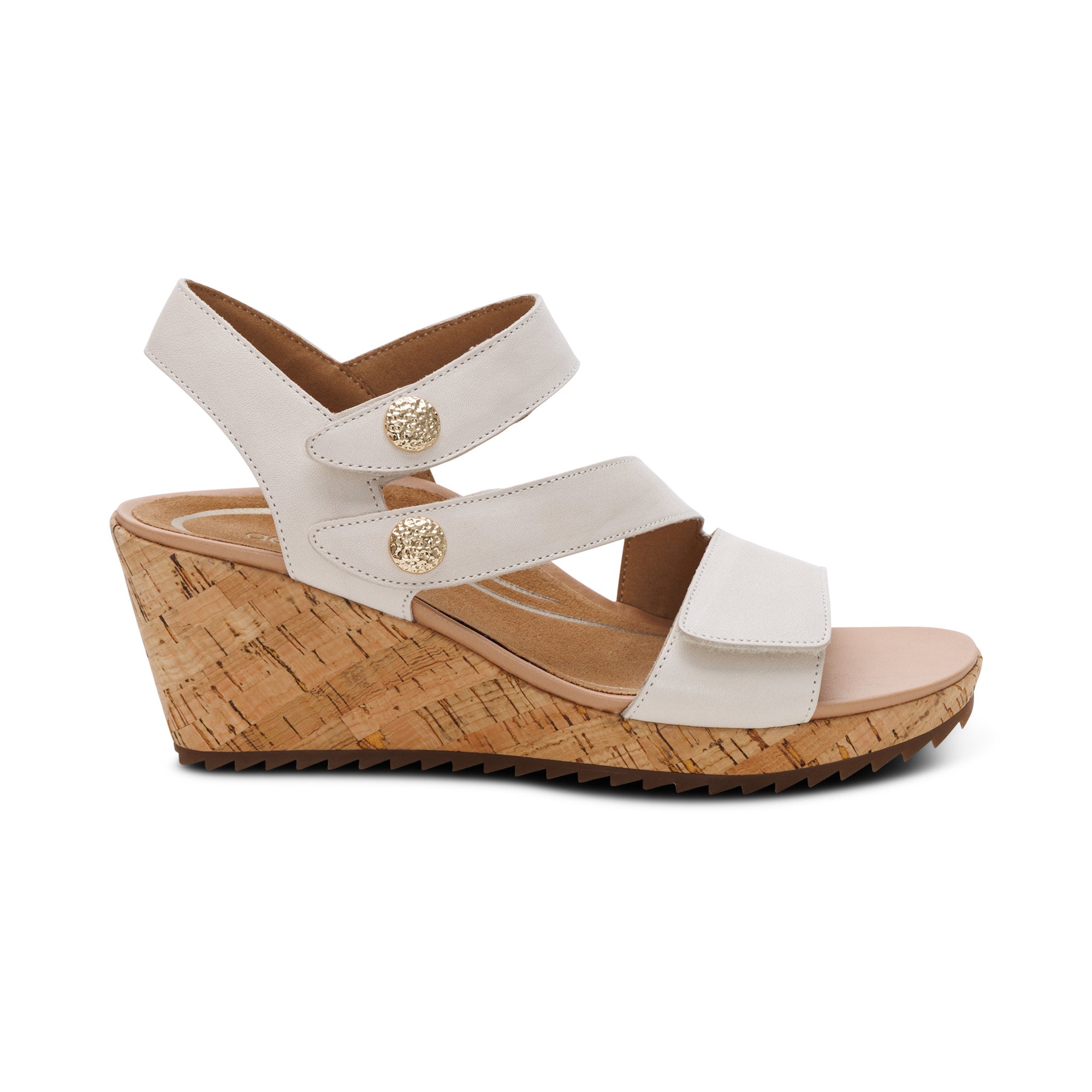 Madelyn Quarter Strap Wedge right Angle #color_off white