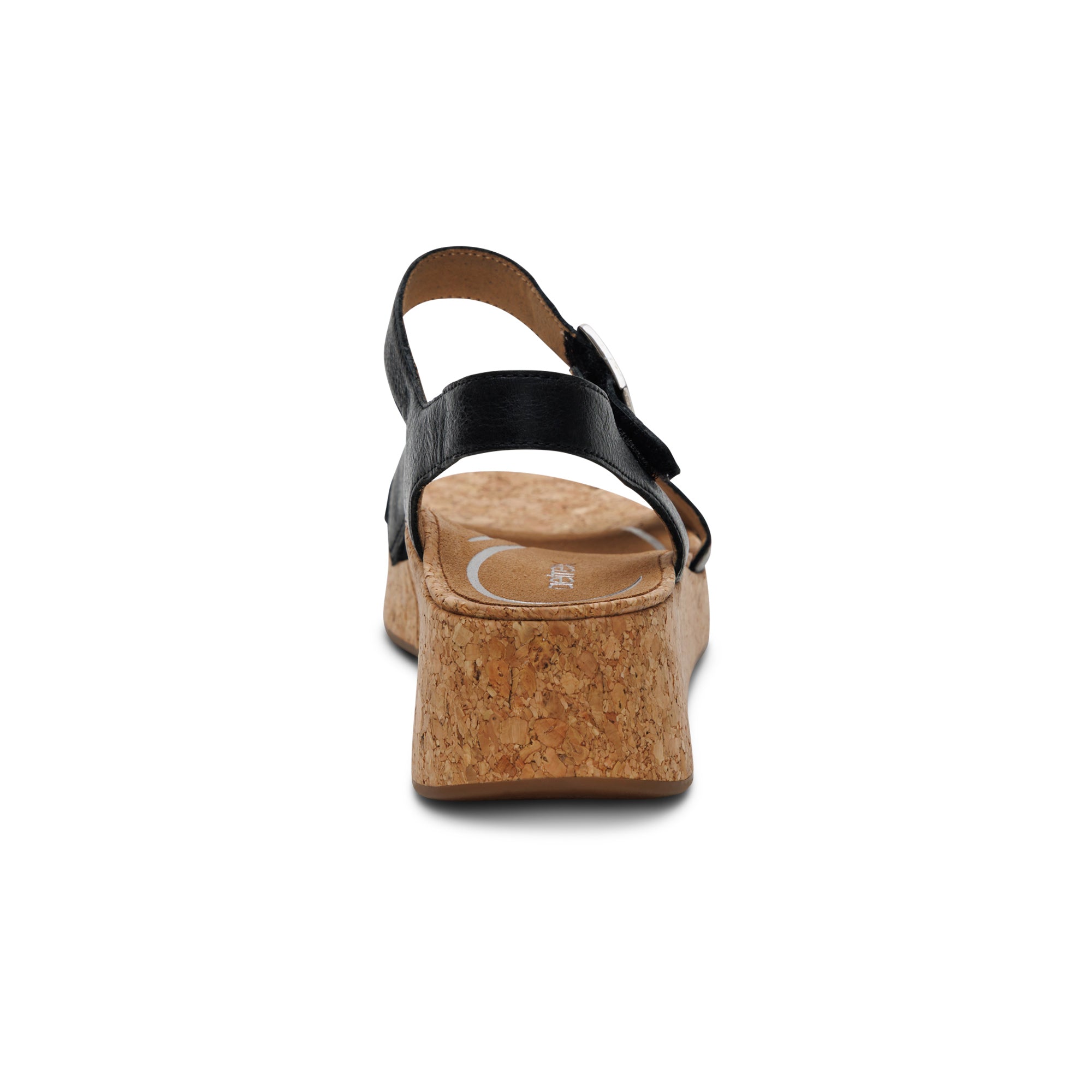 Flora Adjustable Quarter Strap Wedge #color_black