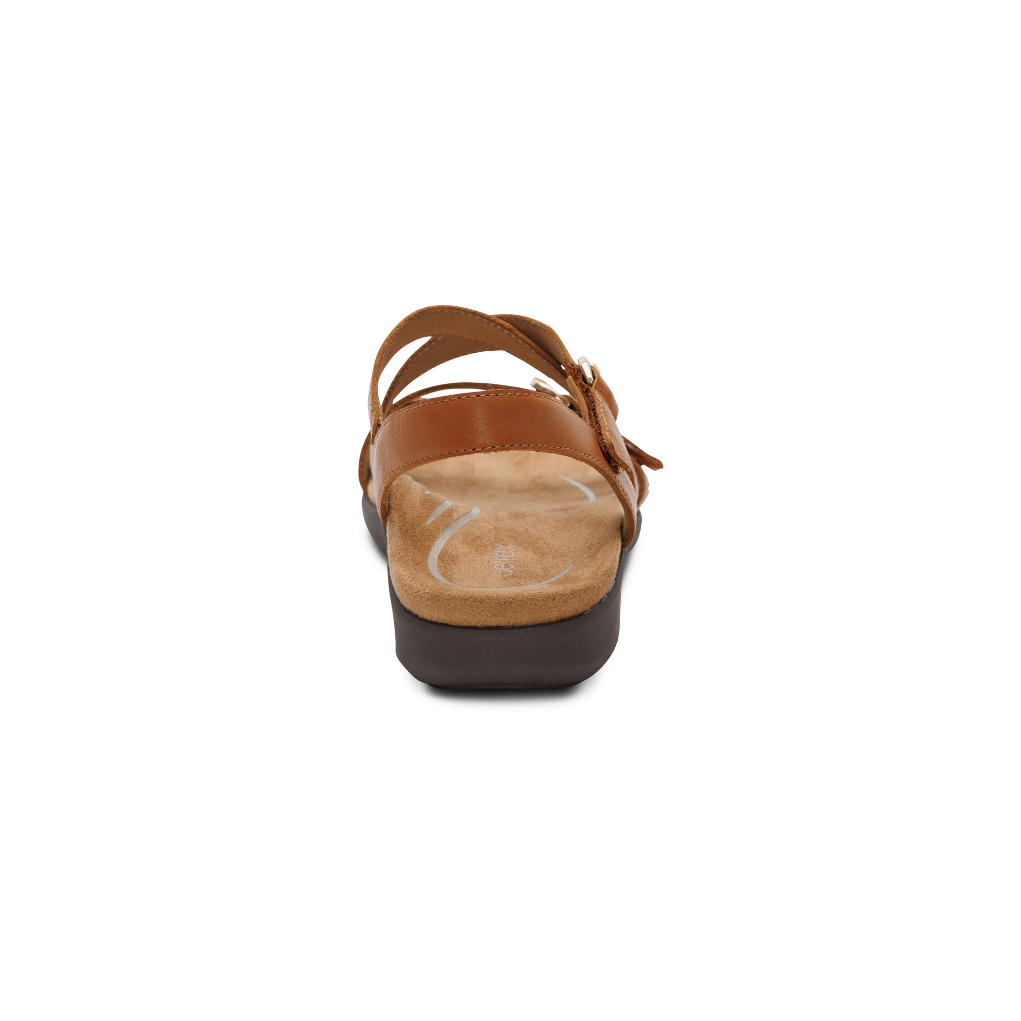 Hadley Adjustable Quarter Strap Sandal Rear Angle #color_ginger