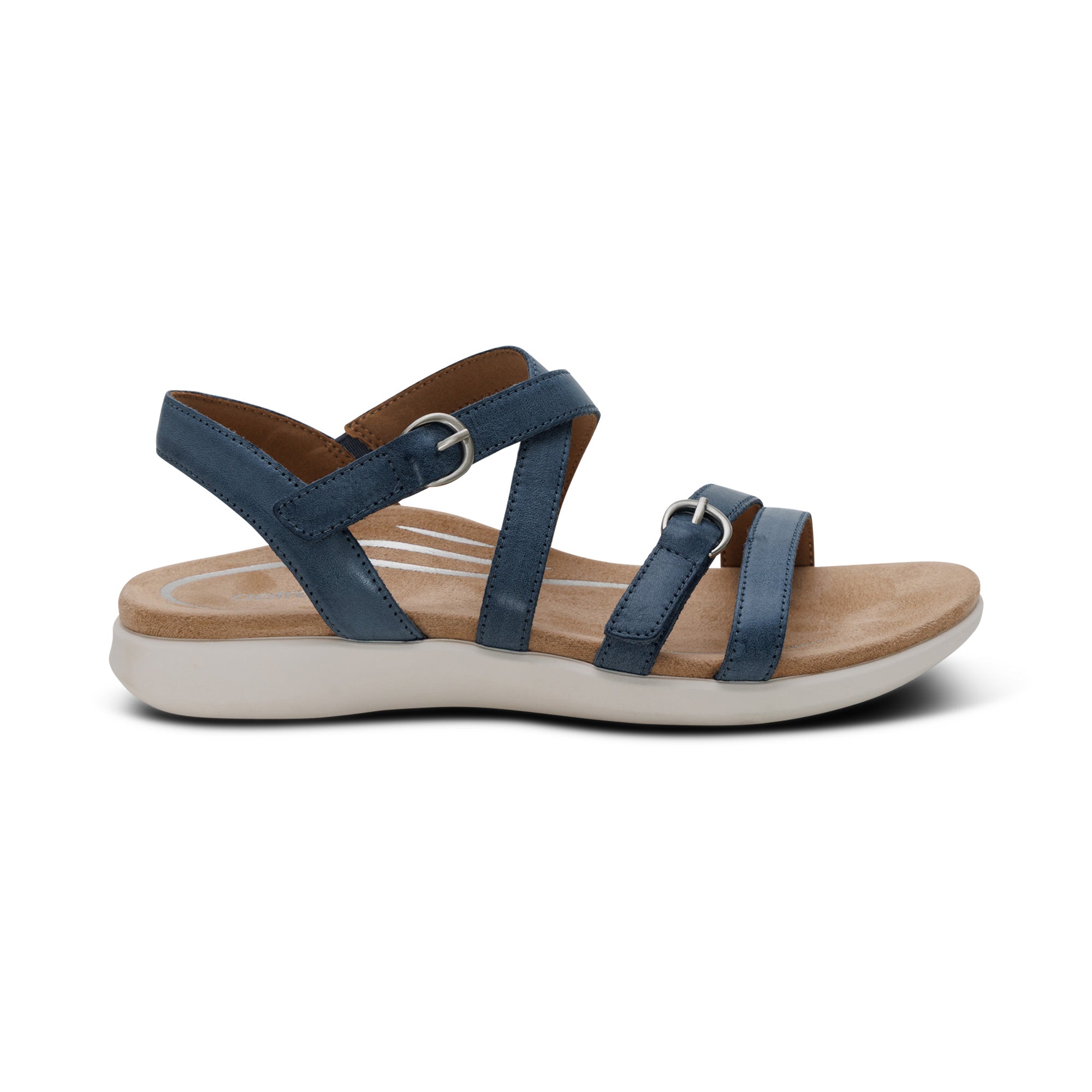 Hadley Adjustable Quarter Strap Sandal Right Angle #color_hazy blue