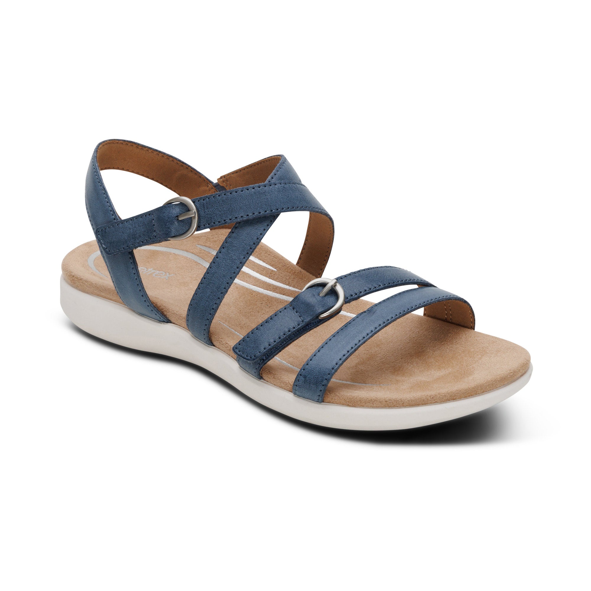 Hadley Adjustable Quarter Strap Sandal #color_hazy blue