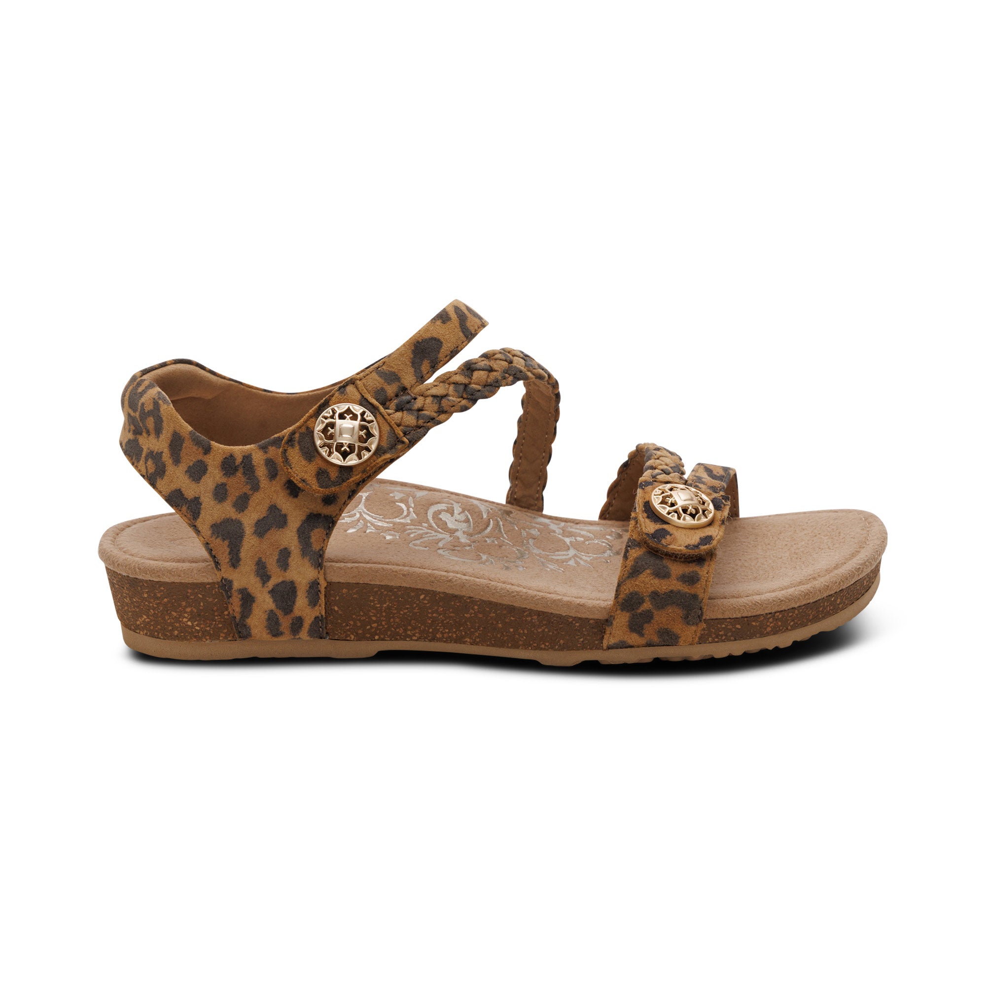 Jillian Braided Quarter Strap Sandal #color_leopard