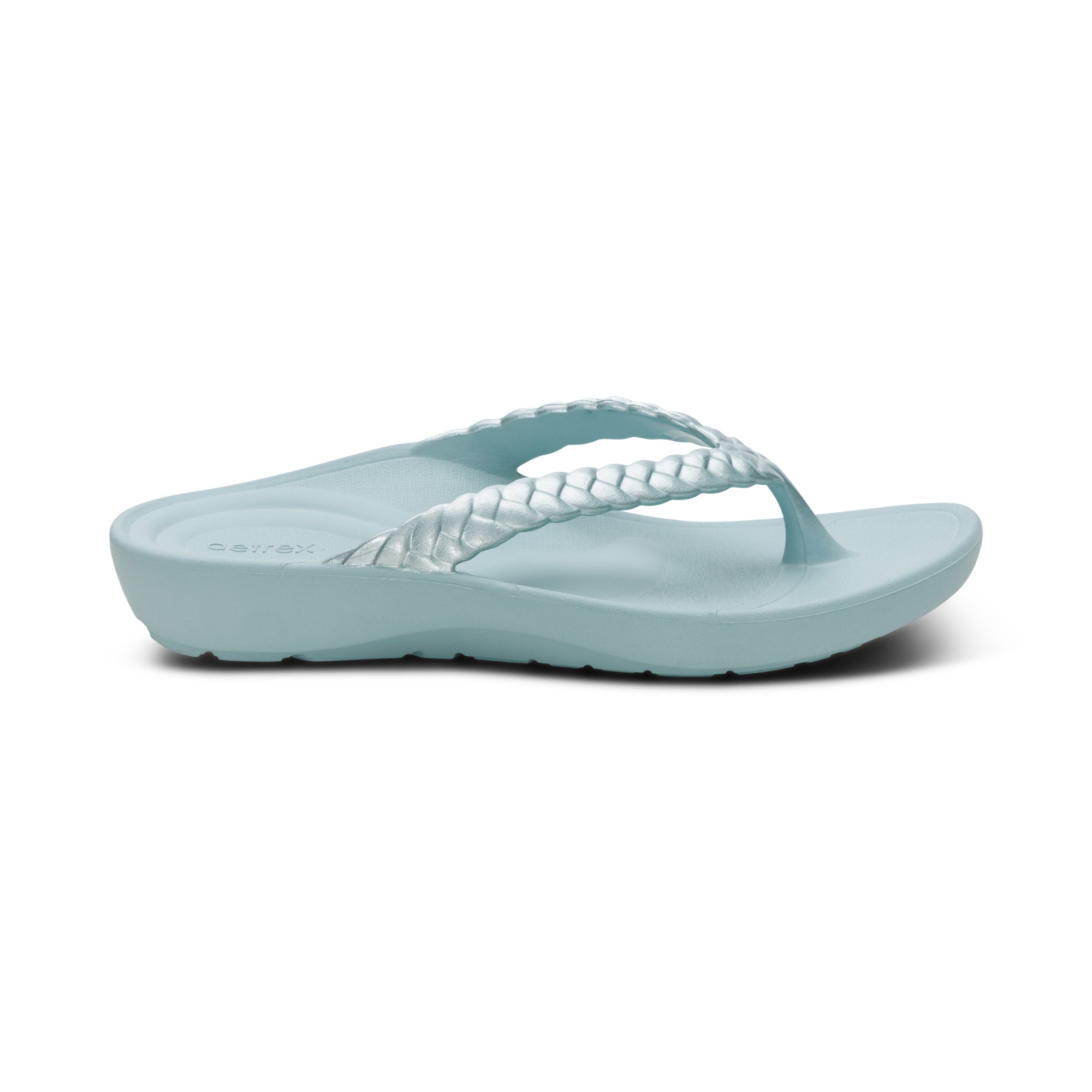 Vicki Braided Thong Sandal Right Angle #color_mint gloss