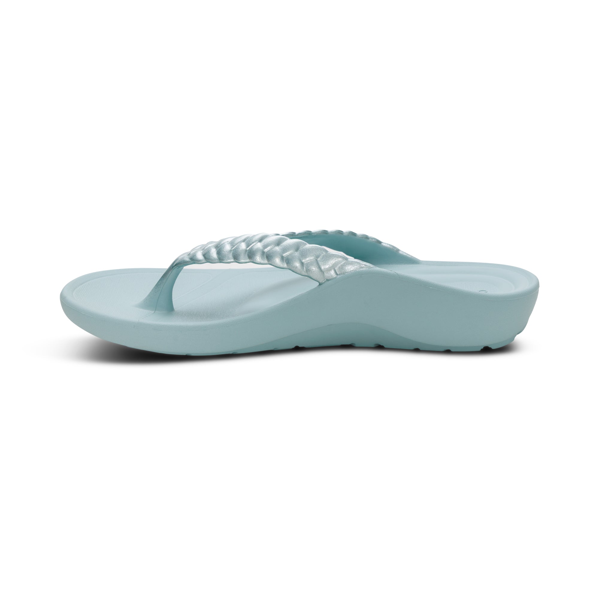 Vicki Braided Thong Sandal Left Angle #color_mint gloss