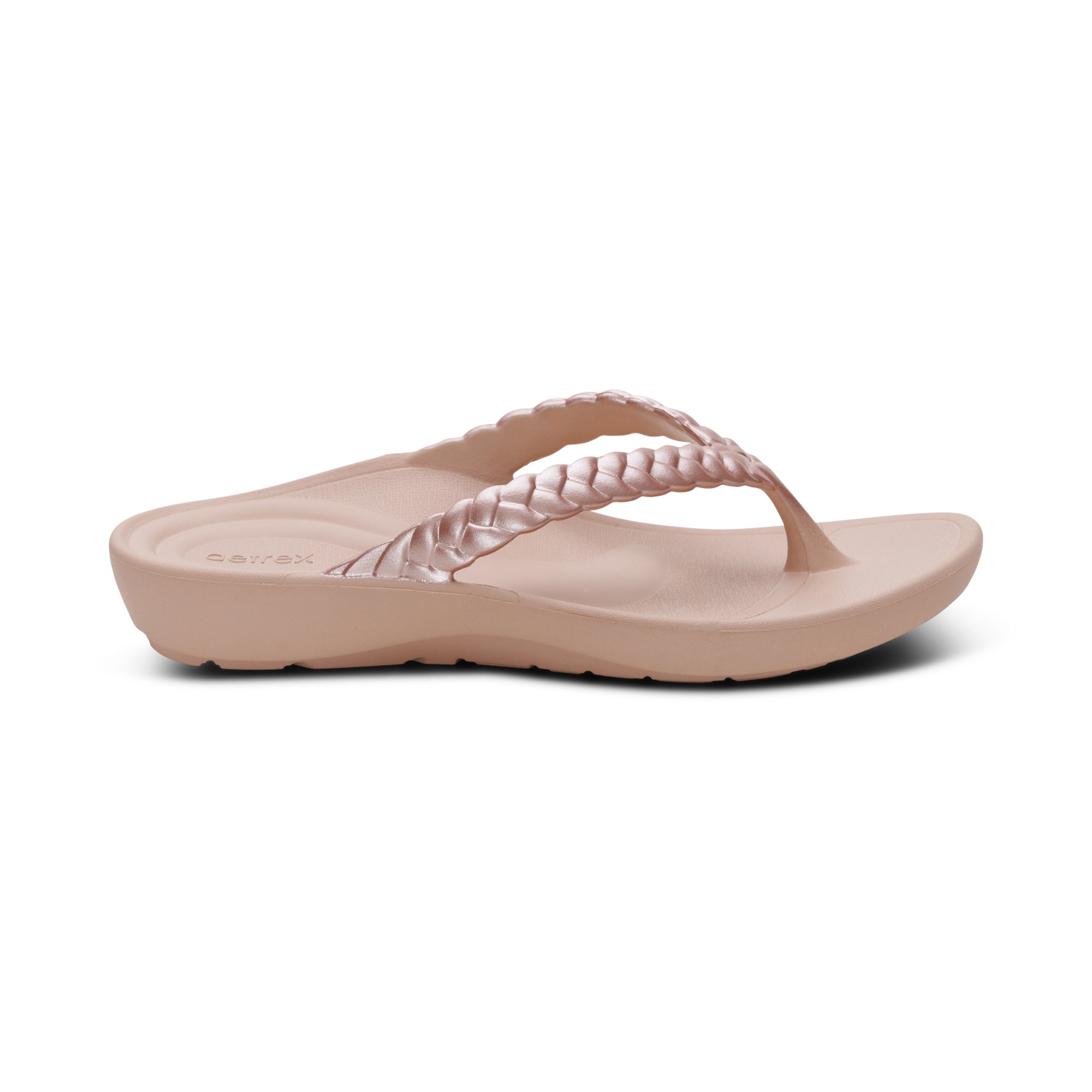Vicki Braided Thong Sandal Right Angle #color_light pink gloss