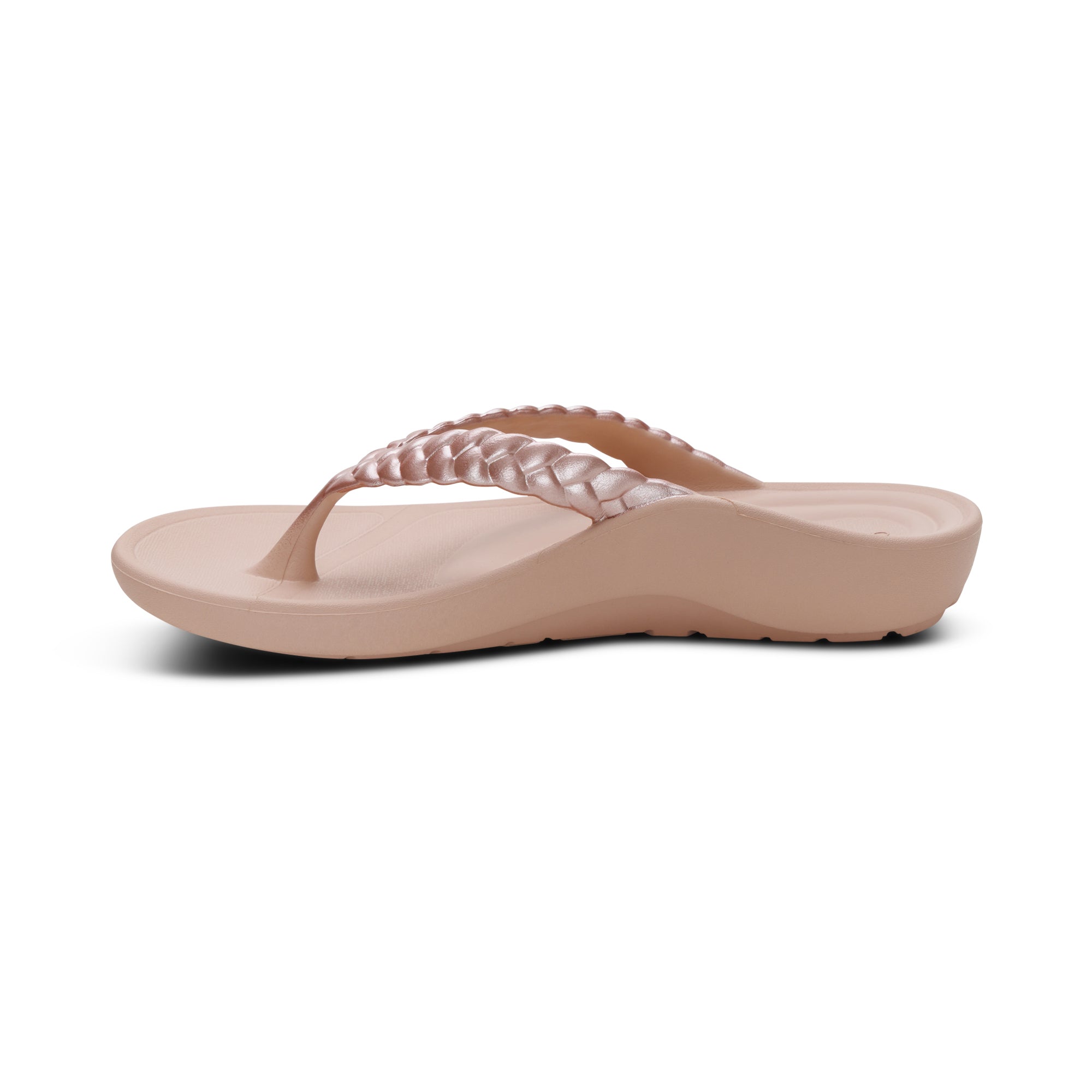 Vicki Braided Thong Sandal Left Angle #color_light pink gloss