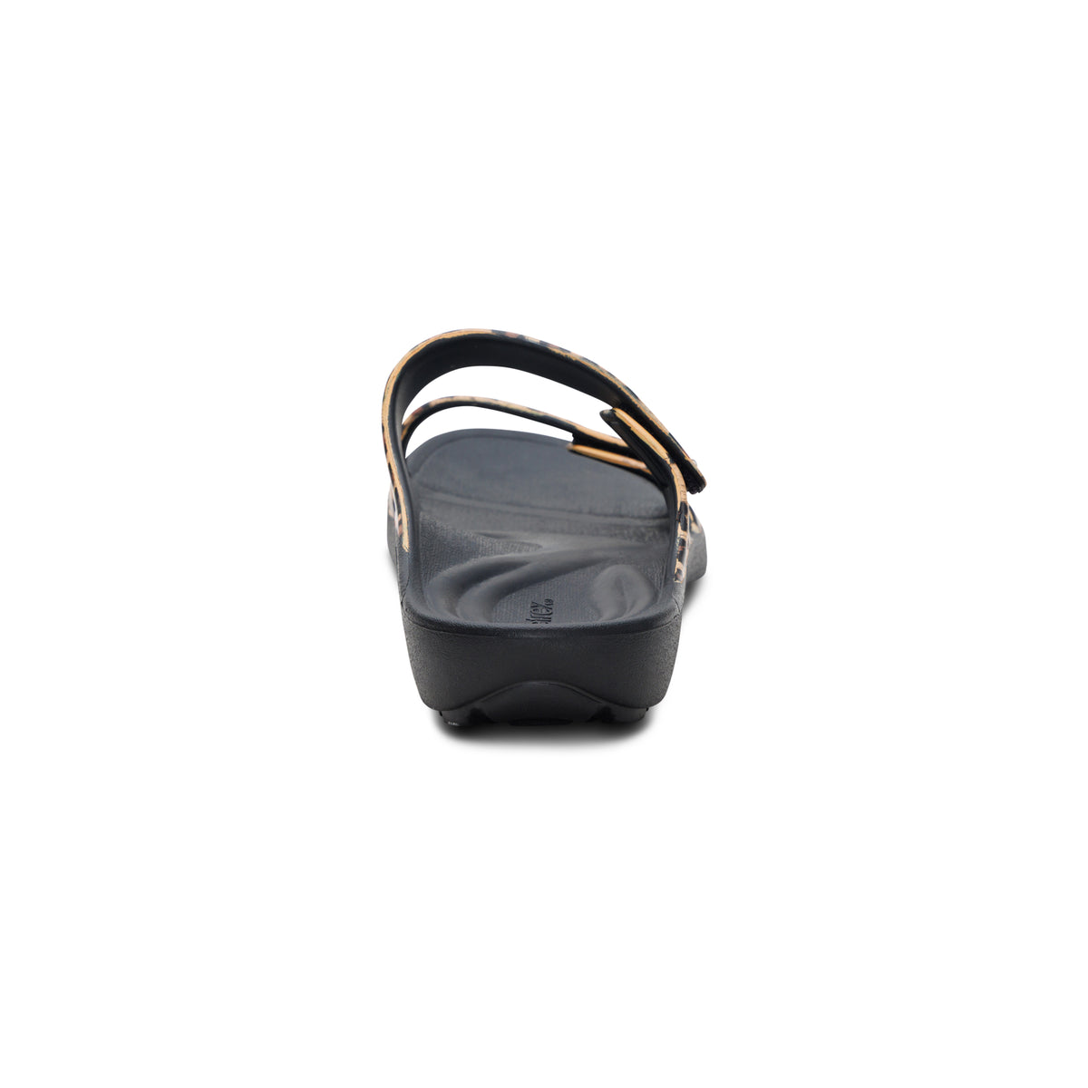 Kaia Two Band Slide Rear Angle #color_leopard
