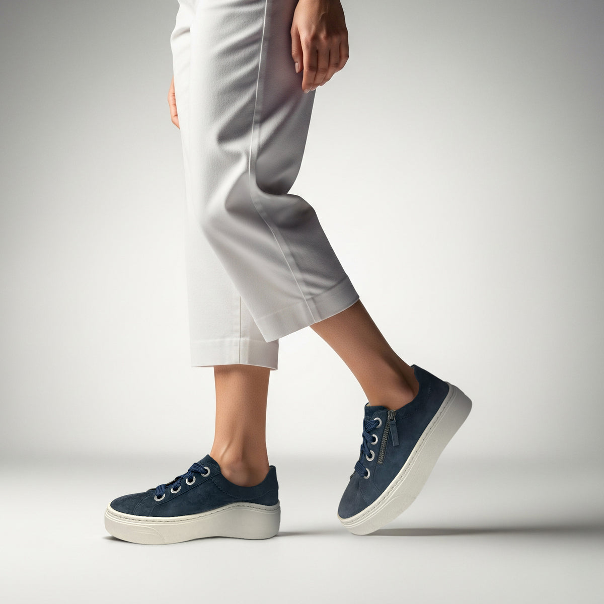 Aubrey Arch Support Platform Sneaker Lifestyle #color_navy