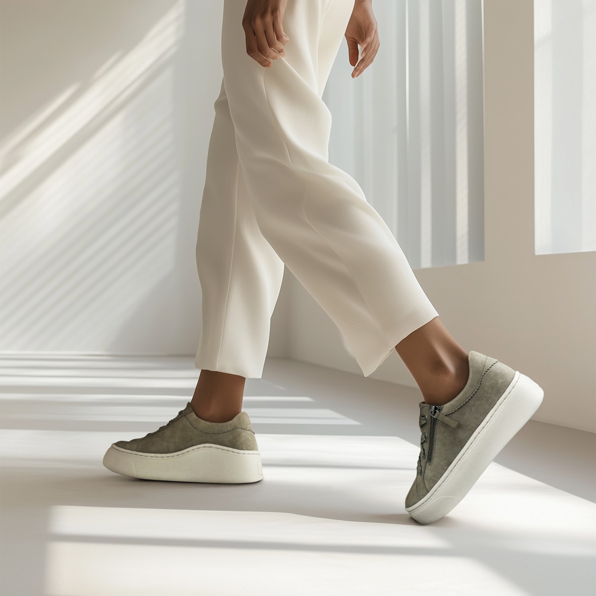 Aubrey Arch Support Platform Sneaker Lifestyle #color_taupe
