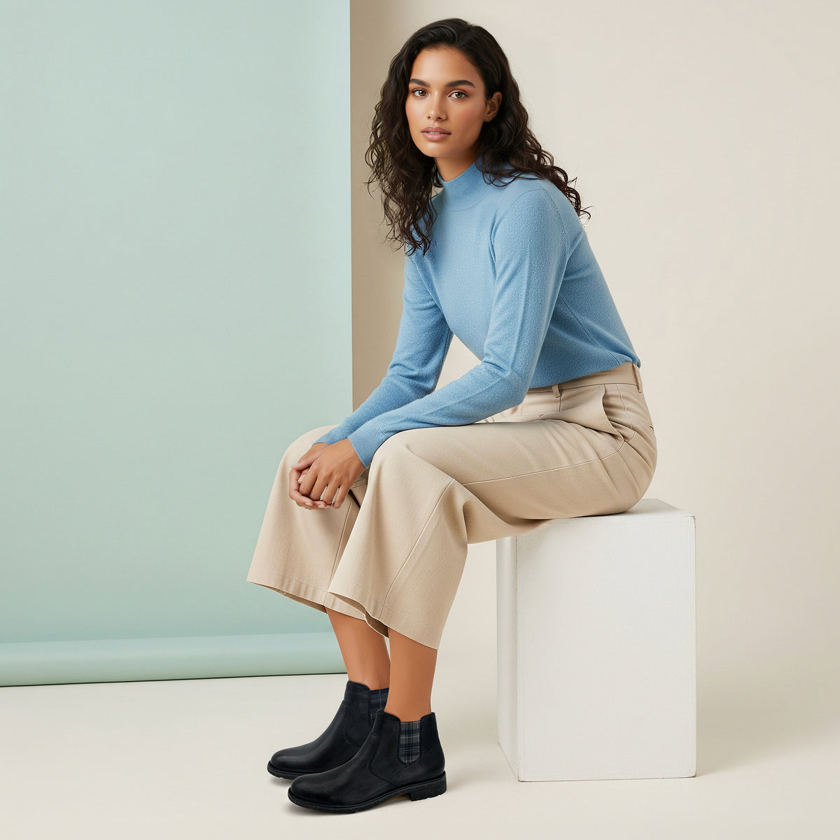 Kaylee Arch Support Chelsea Boot Lifestyle #color_black