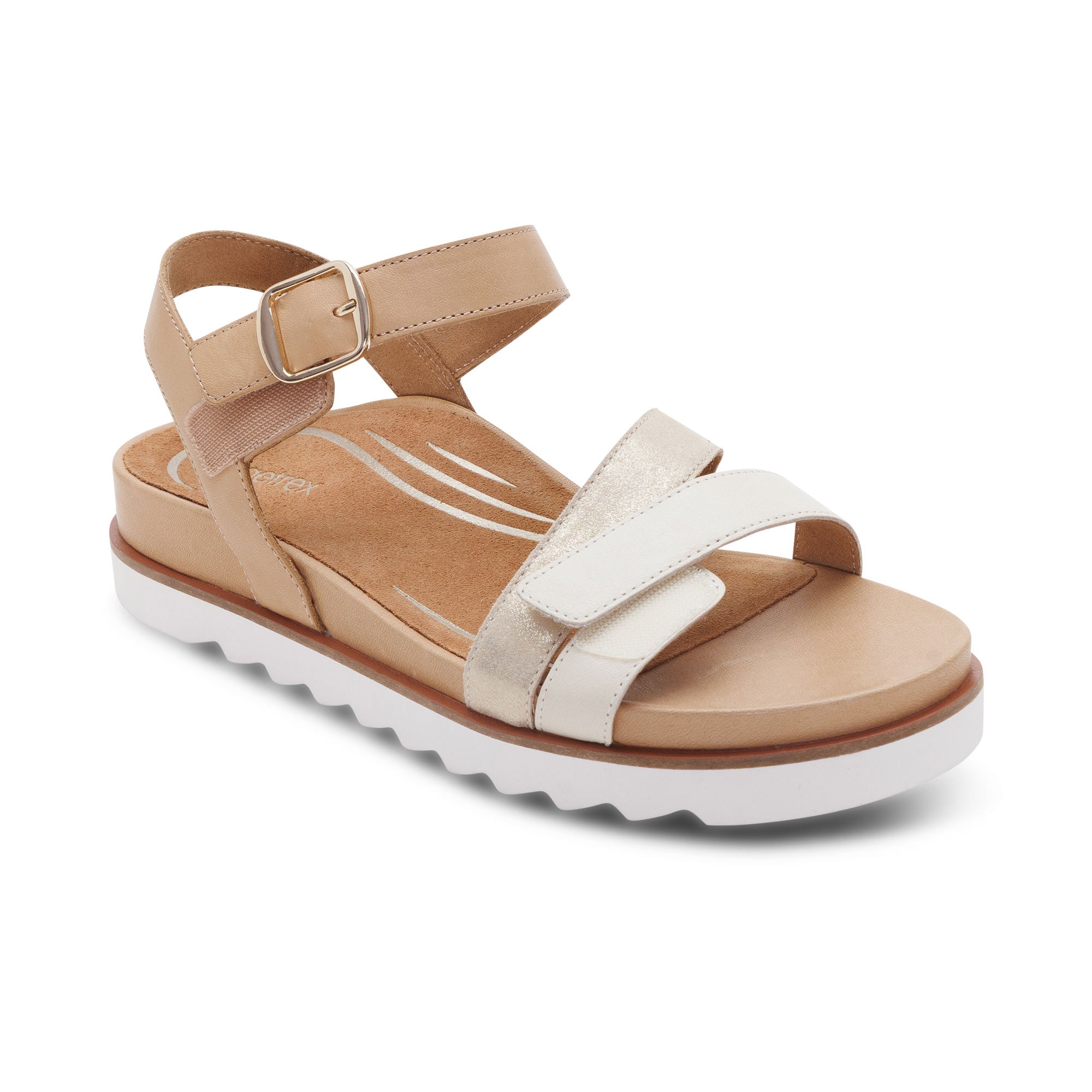 Cass Arch Support Sandal Extra Angle #color_champagne multi