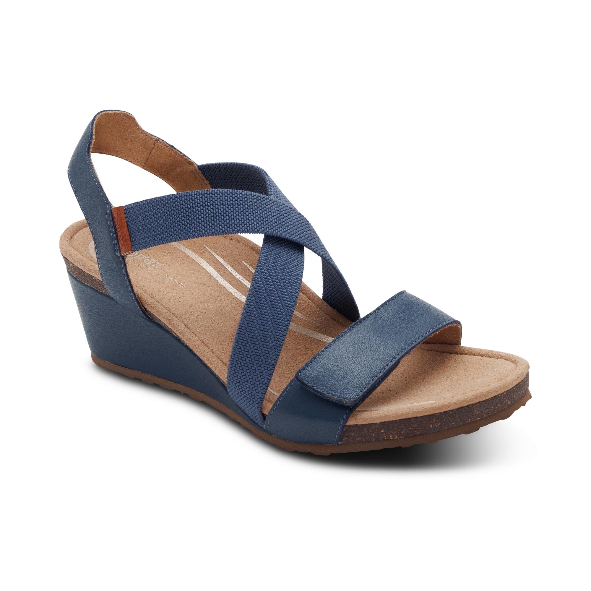 8YARDS Women’s ERITSUKI Kathy Platform Wedge - Navy – aetrex