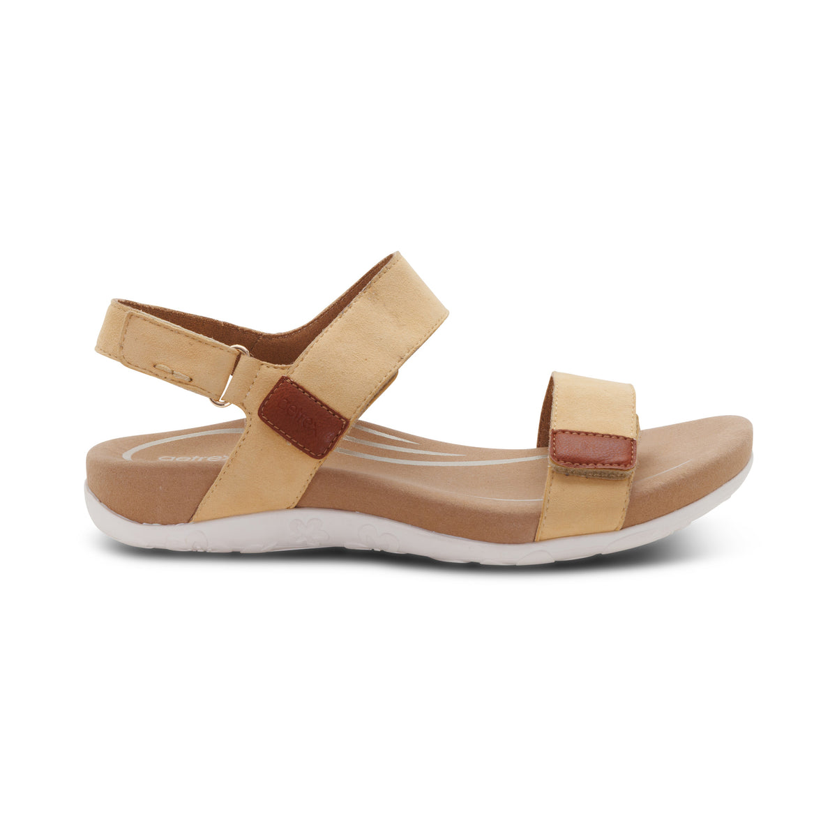 Leslie Arch Support Sandal Right Angle #color_butter