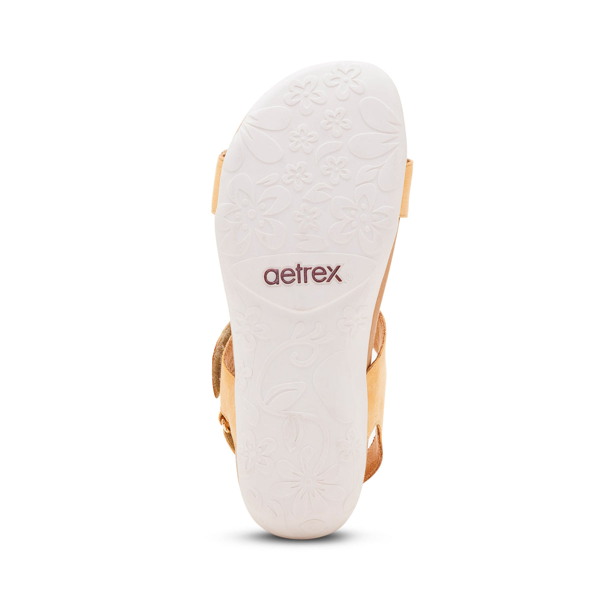 Leslie Arch Support Sandal Bottom Angle #color_butter
